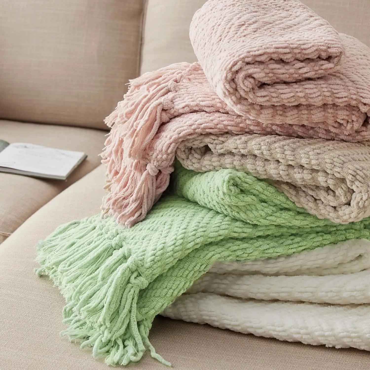 Multi-Purpose Knit Chenille Blanket