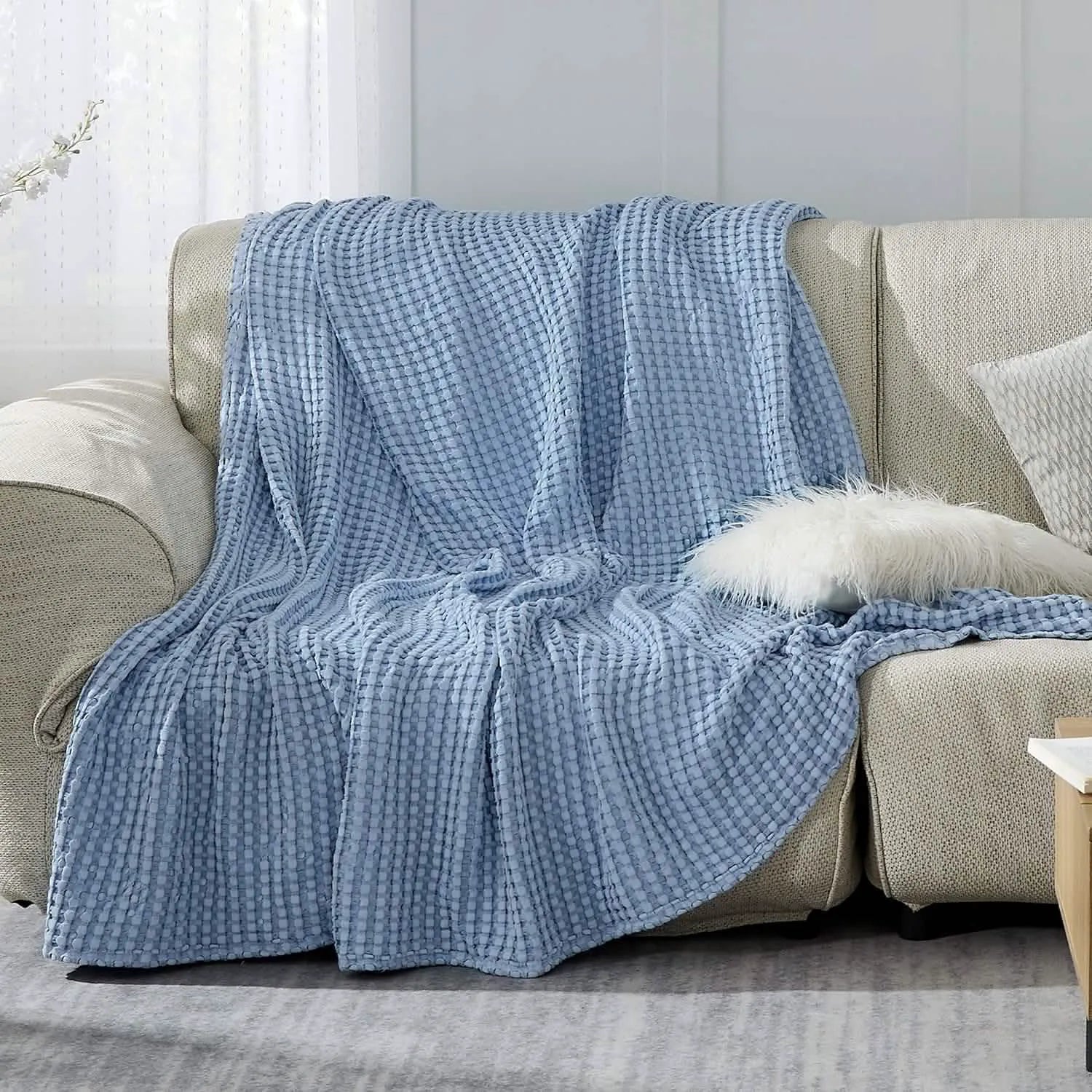 Bamboo Rayon Waffle Blanket