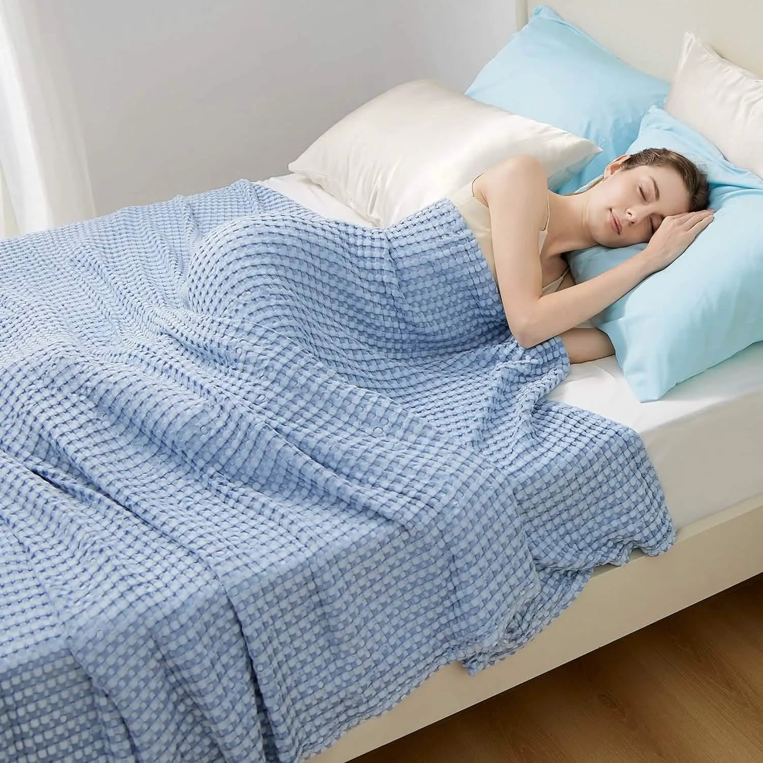 Bamboo Rayon Waffle Blanket