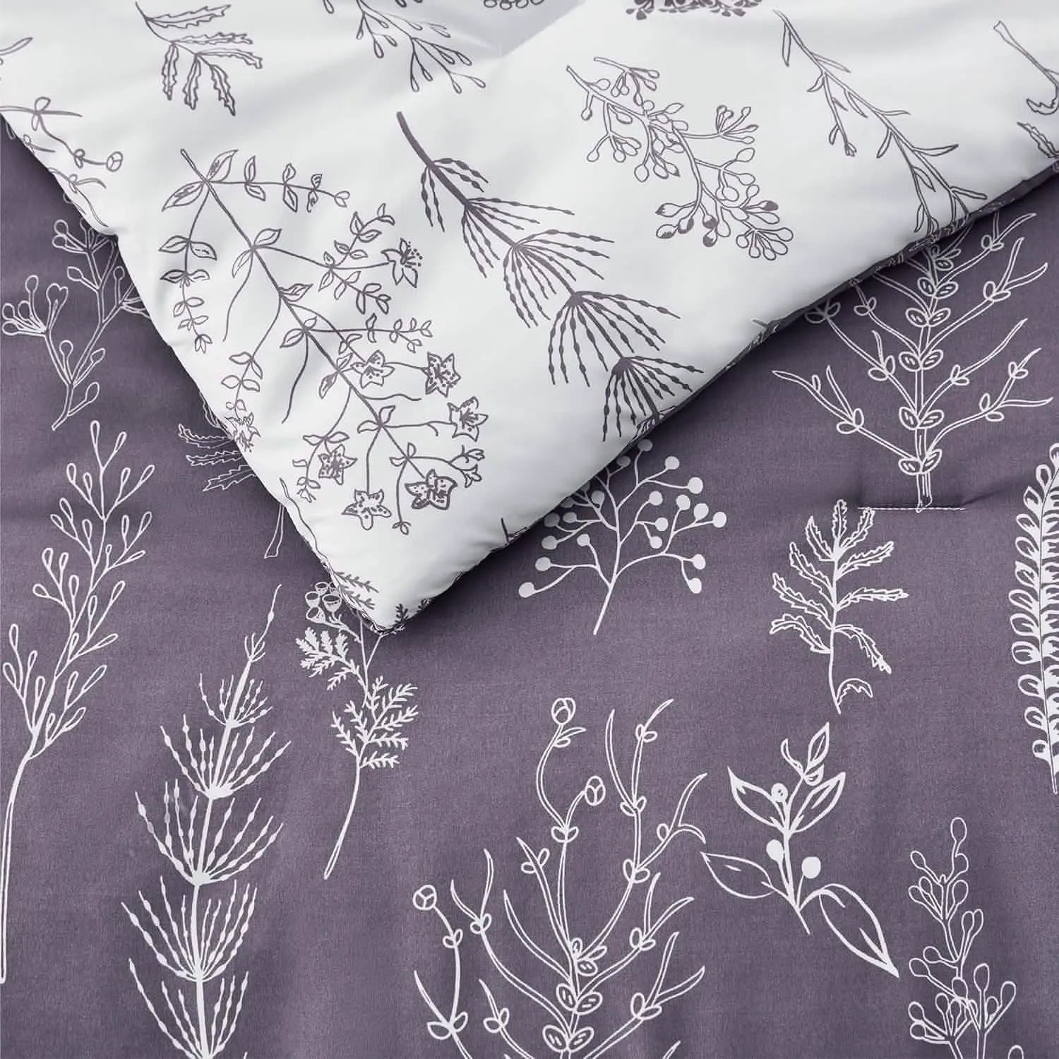 Reversible Floral Comforter Set
