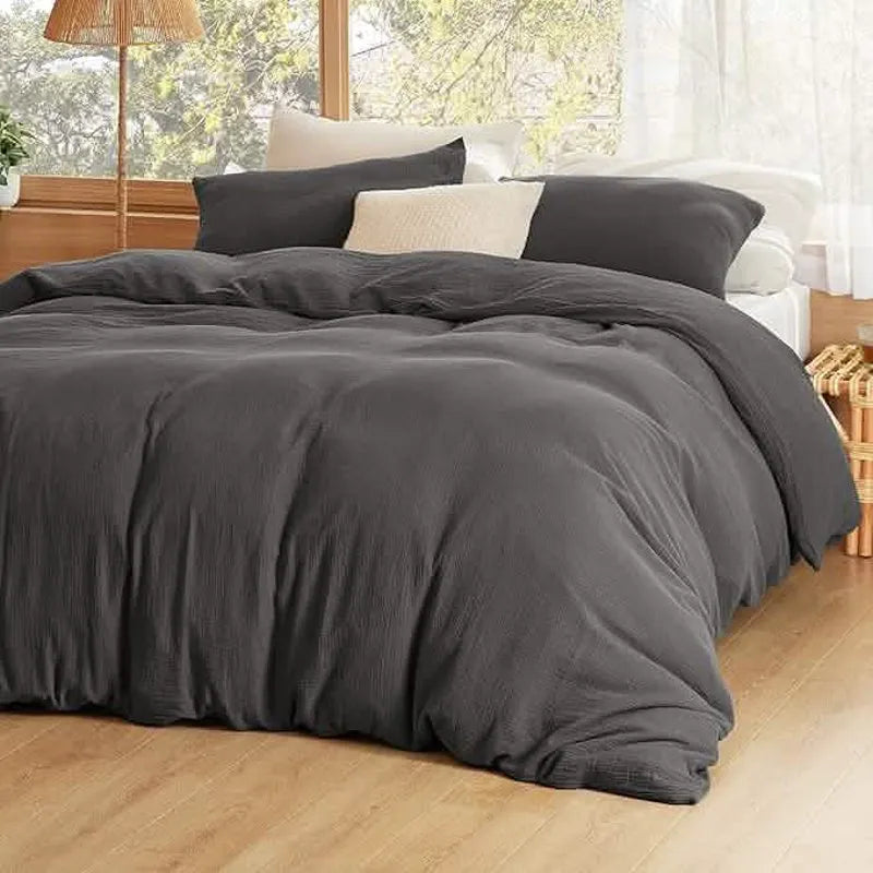 PureWoven™ 100% Muslin Duvet Cover Set