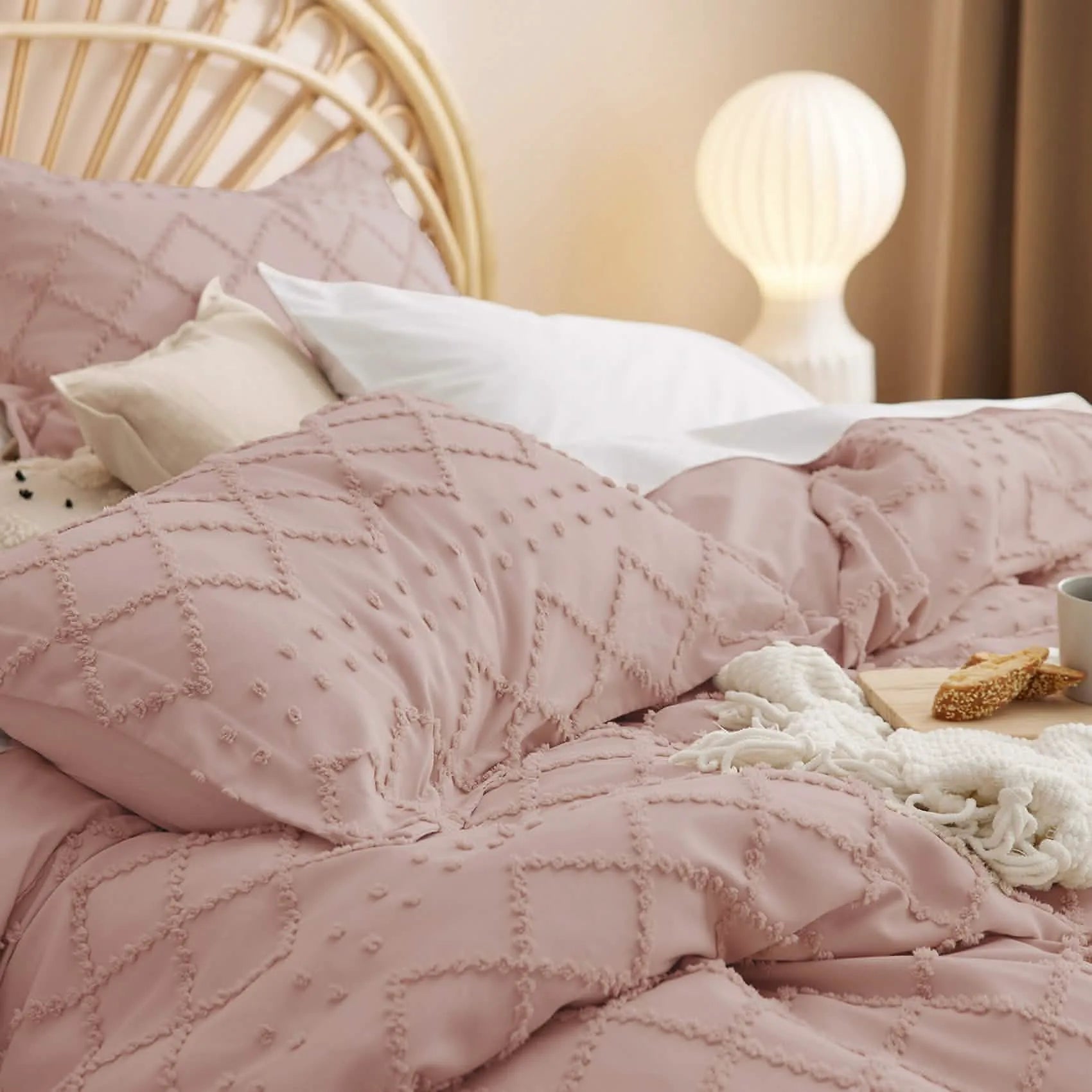 Boho Embroidery Duvet Cover Set