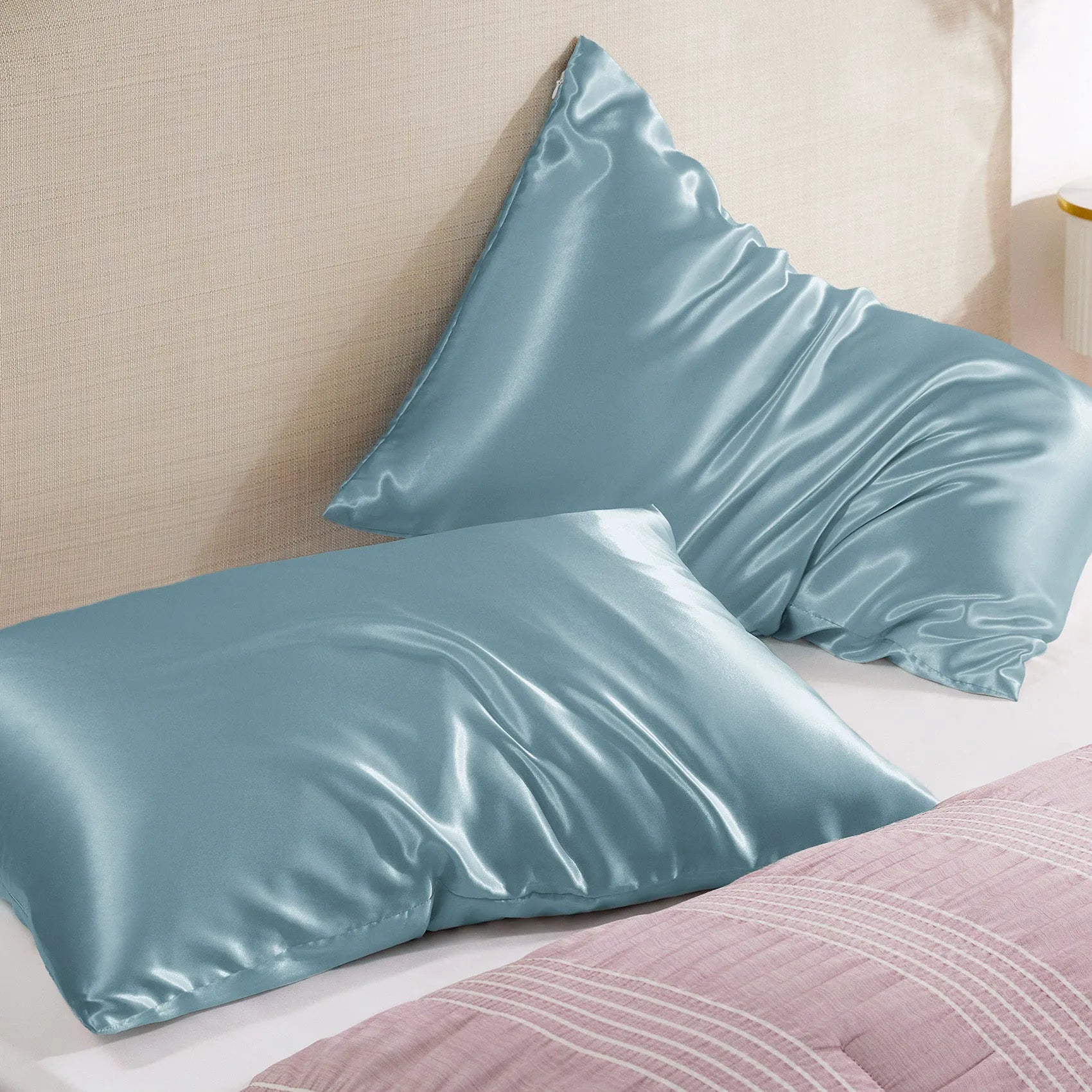 Luxurious Solid Satin Pillowcase