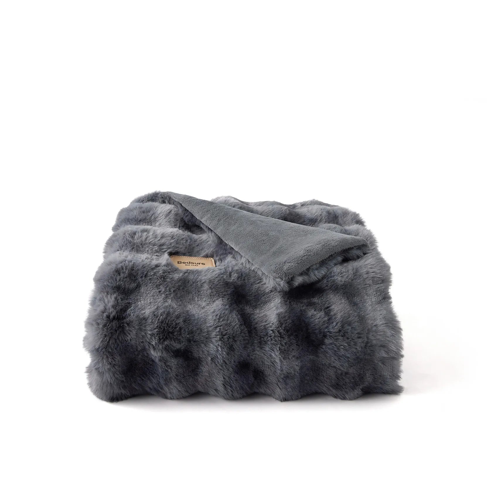 Faux Fur Bubble Blanket