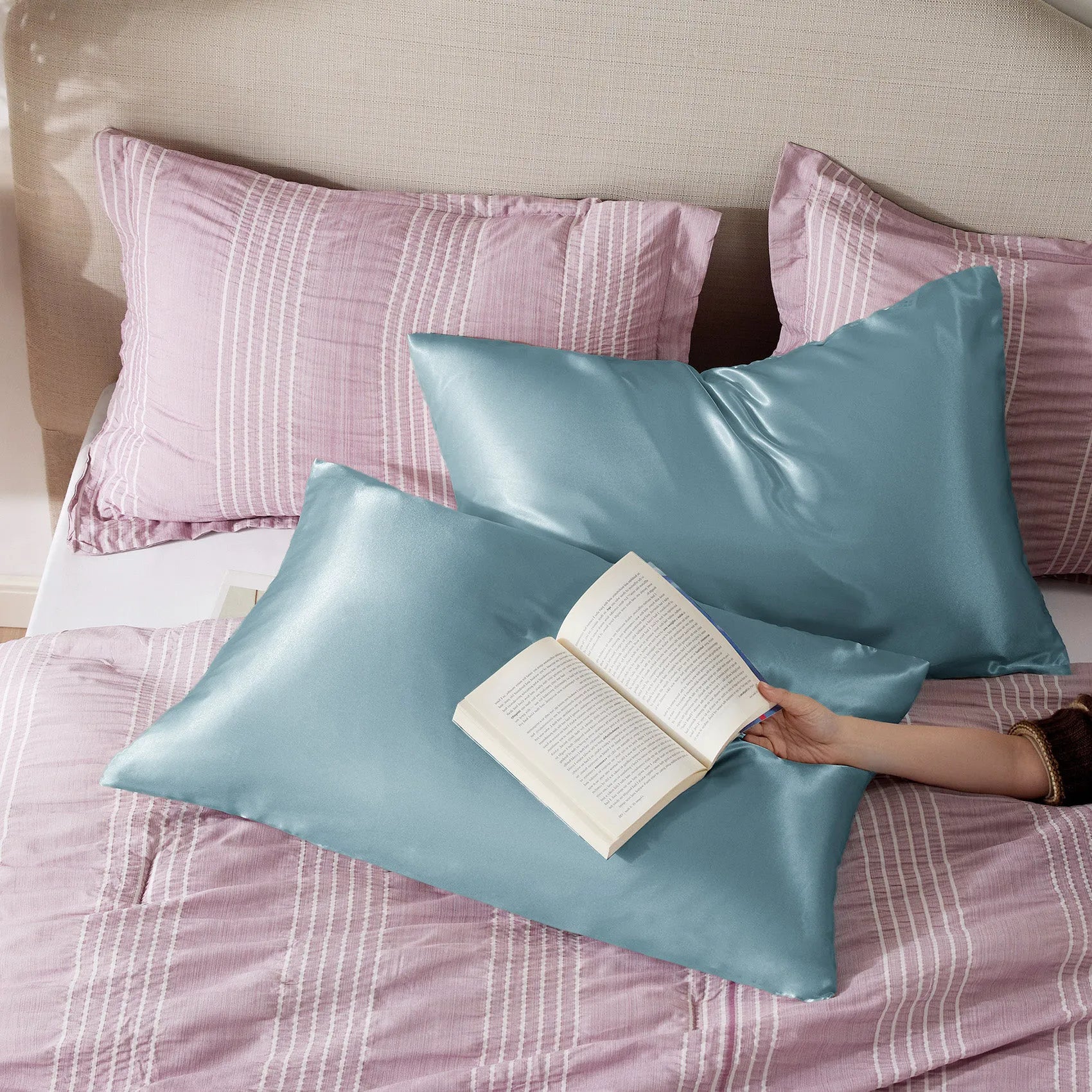 Luxurious Solid Satin Pillowcase