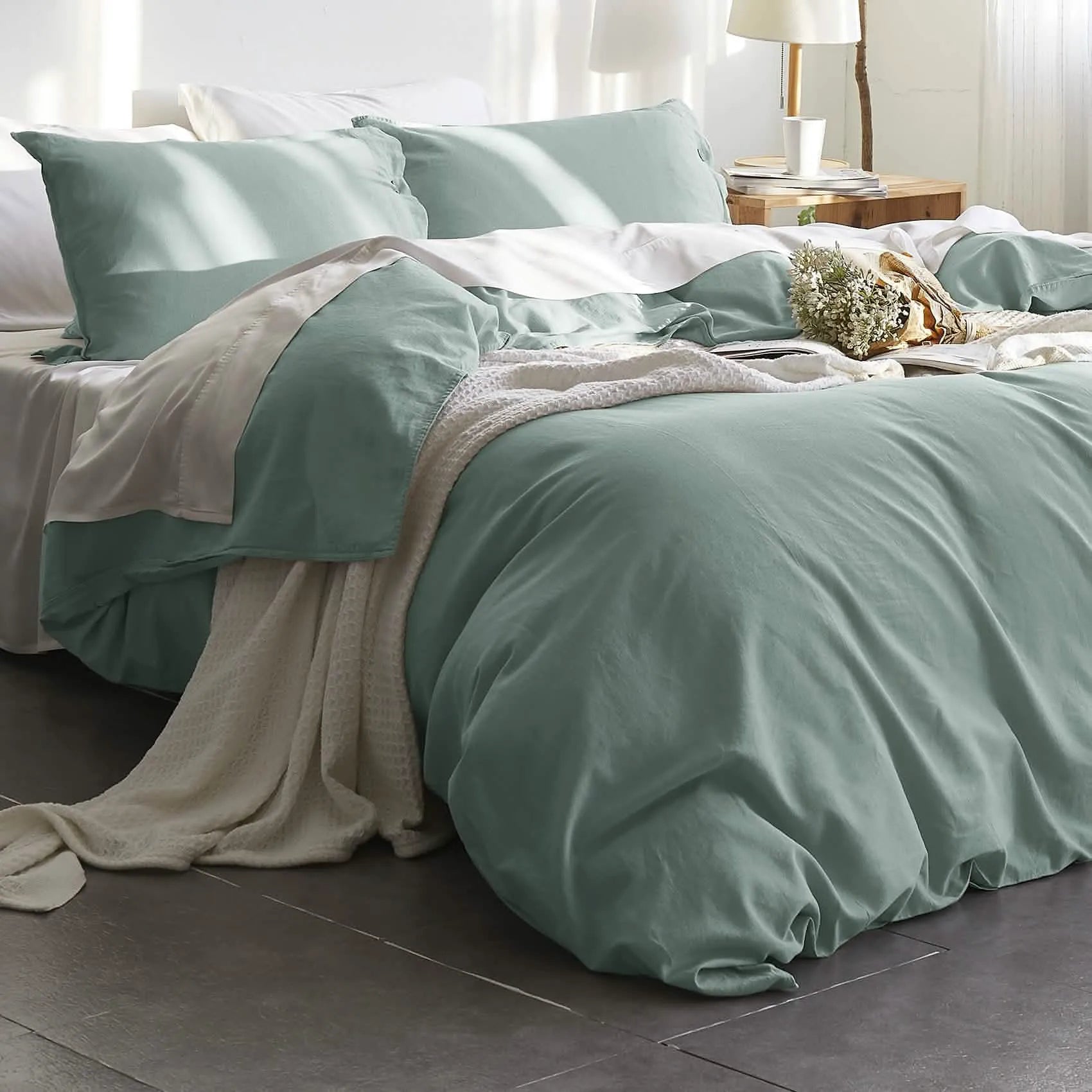PureWoven™ Cotton-Linen Blend Duvet Cover Set