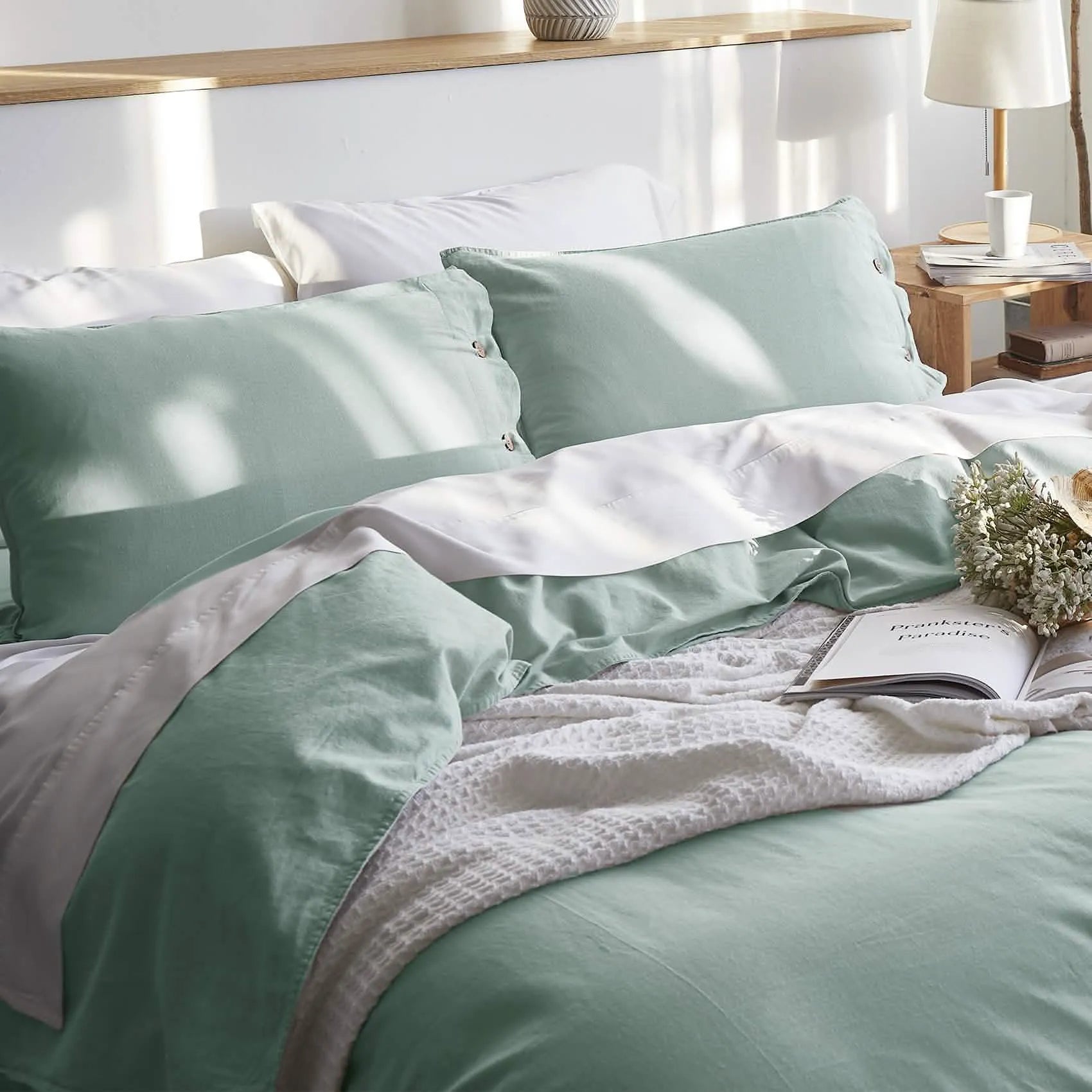 PureWoven™ Cotton-Linen Blend Duvet Cover Set