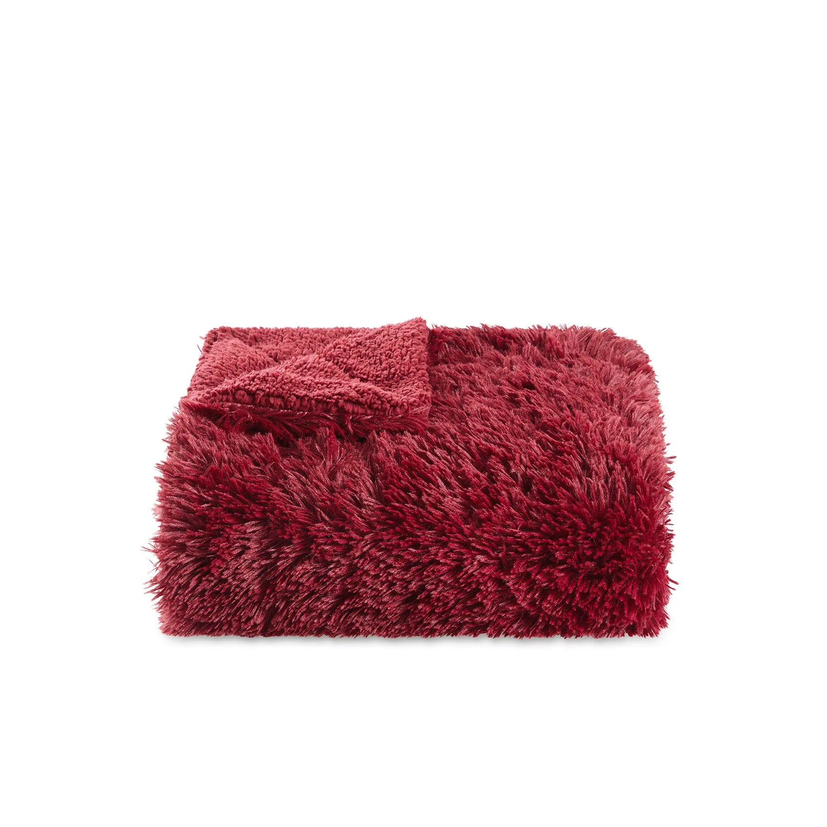 Fuzzy Faux Fur Throw Blanket