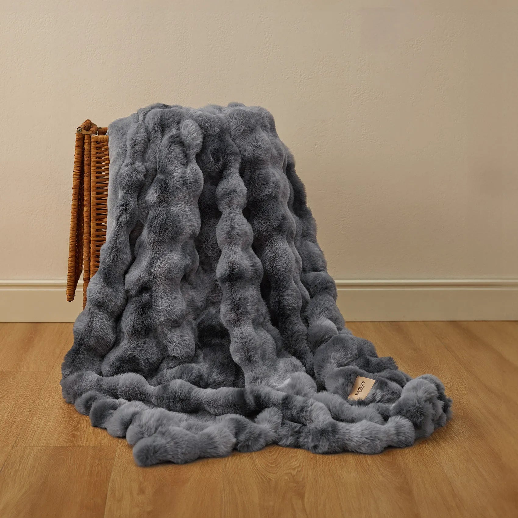 Faux Fur Bubble Blanket
