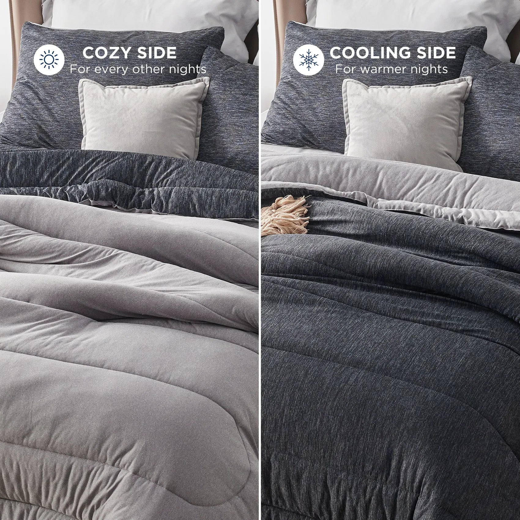 Reversible Warm & Cooling Comforter Set