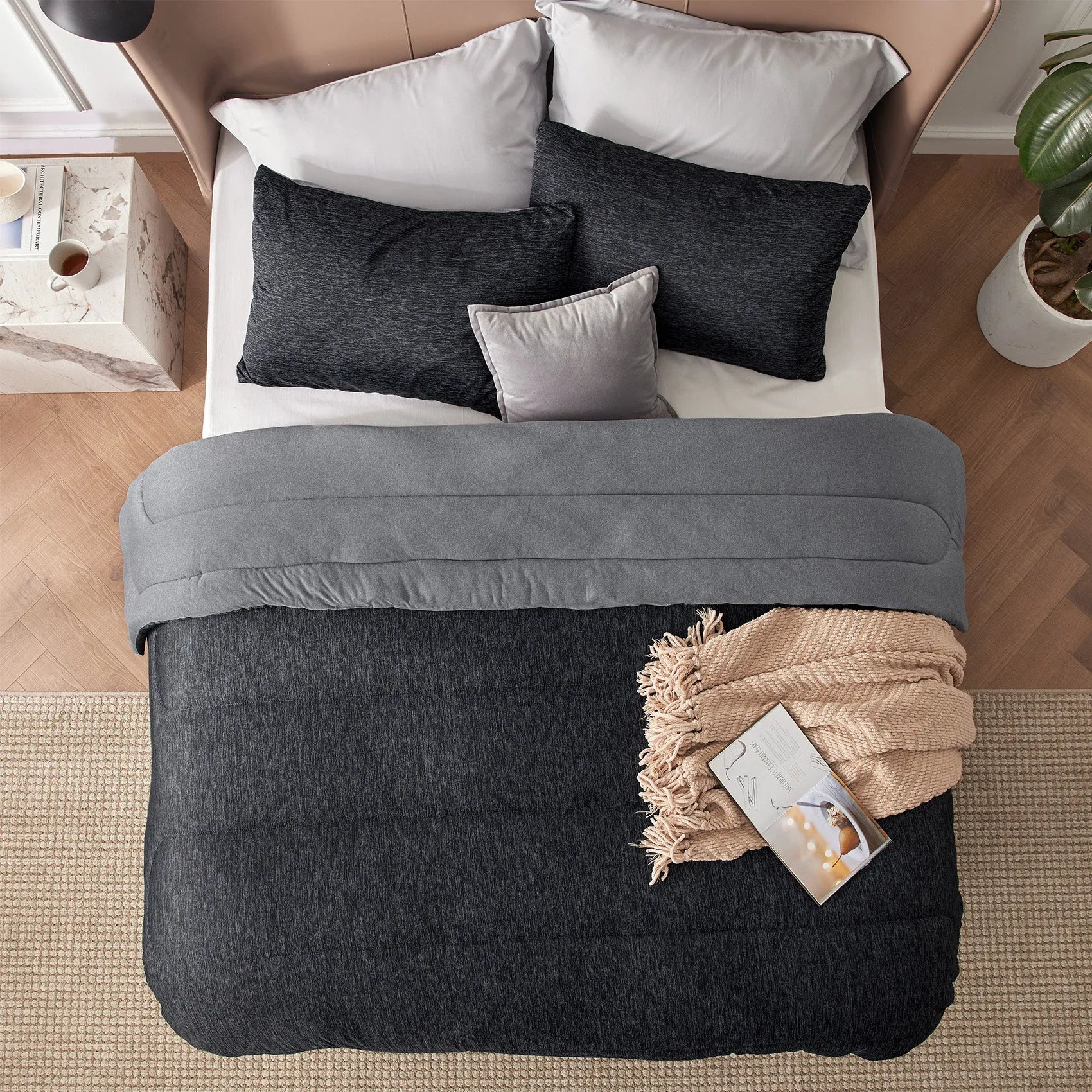 Reversible Warm & Cooling Comforter Set