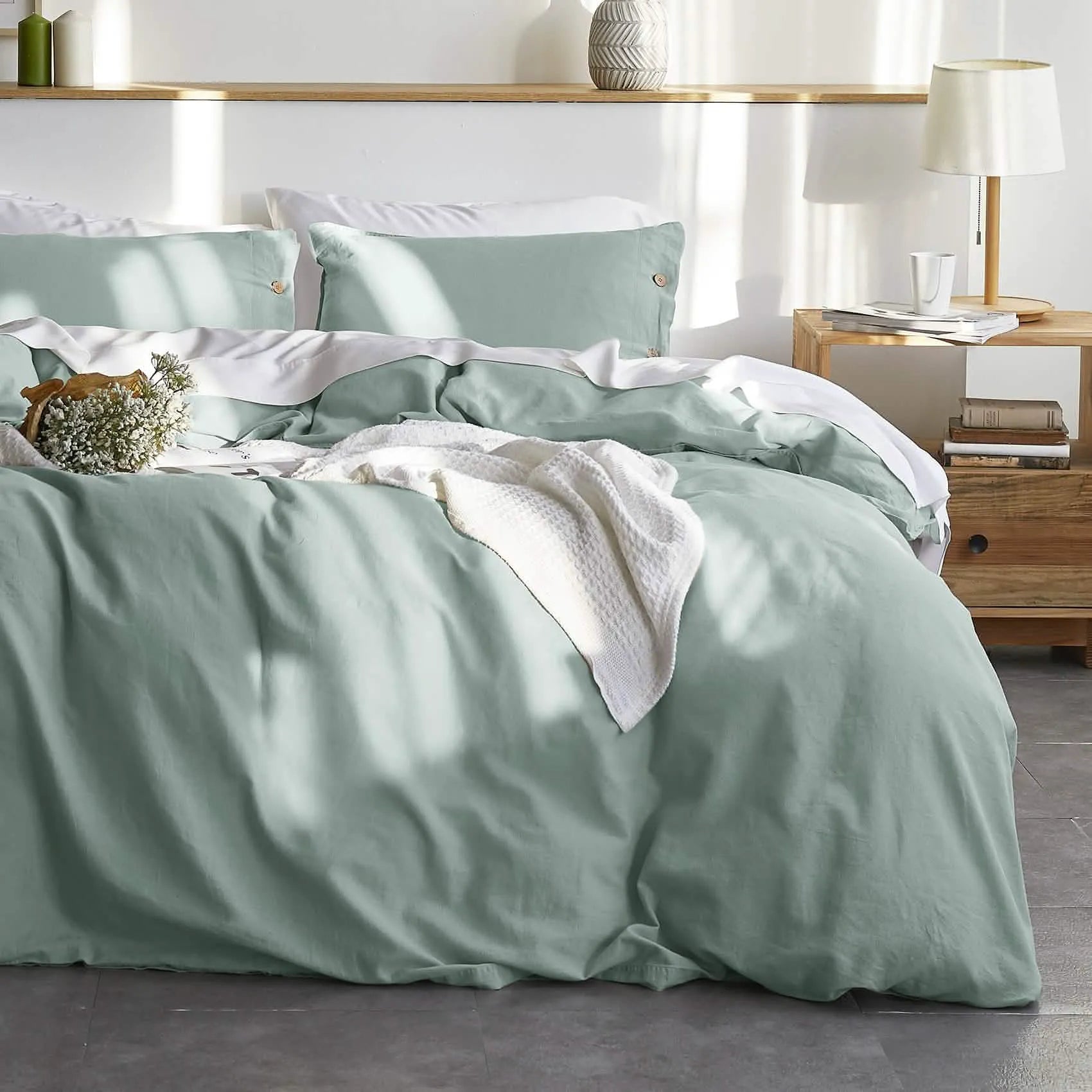 PureWoven™ Cotton-Linen Blend Duvet Cover Set