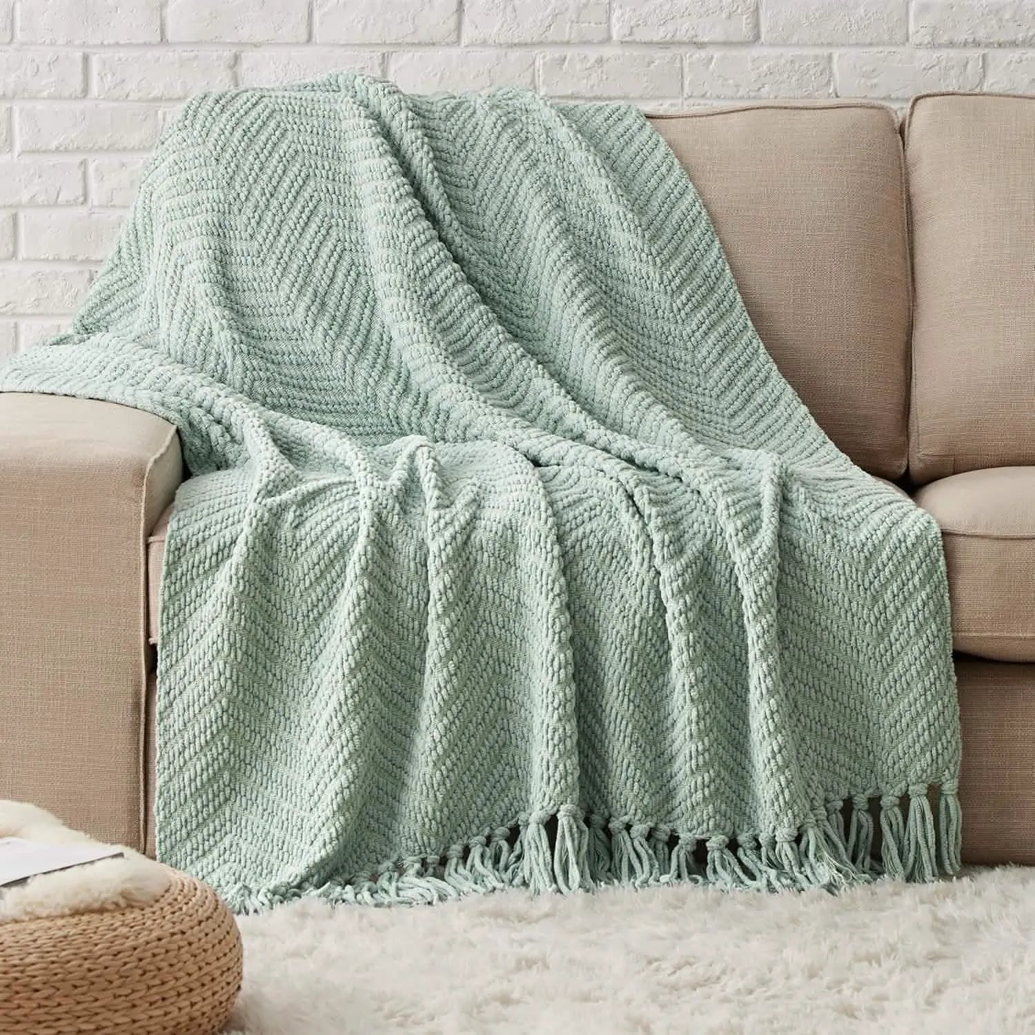 Multi-Purpose Knit Chenille Blanket
