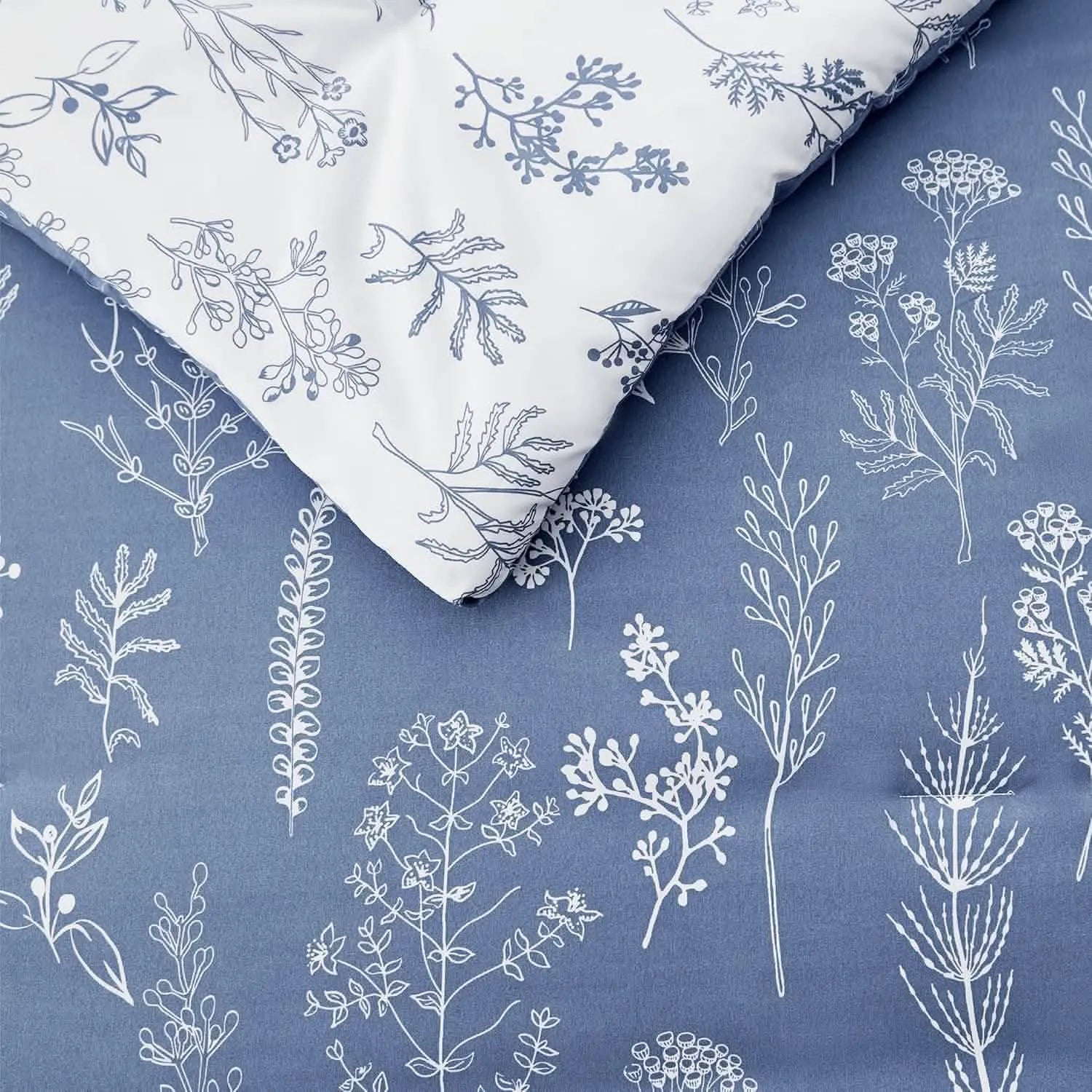 Reversible Floral Comforter Set