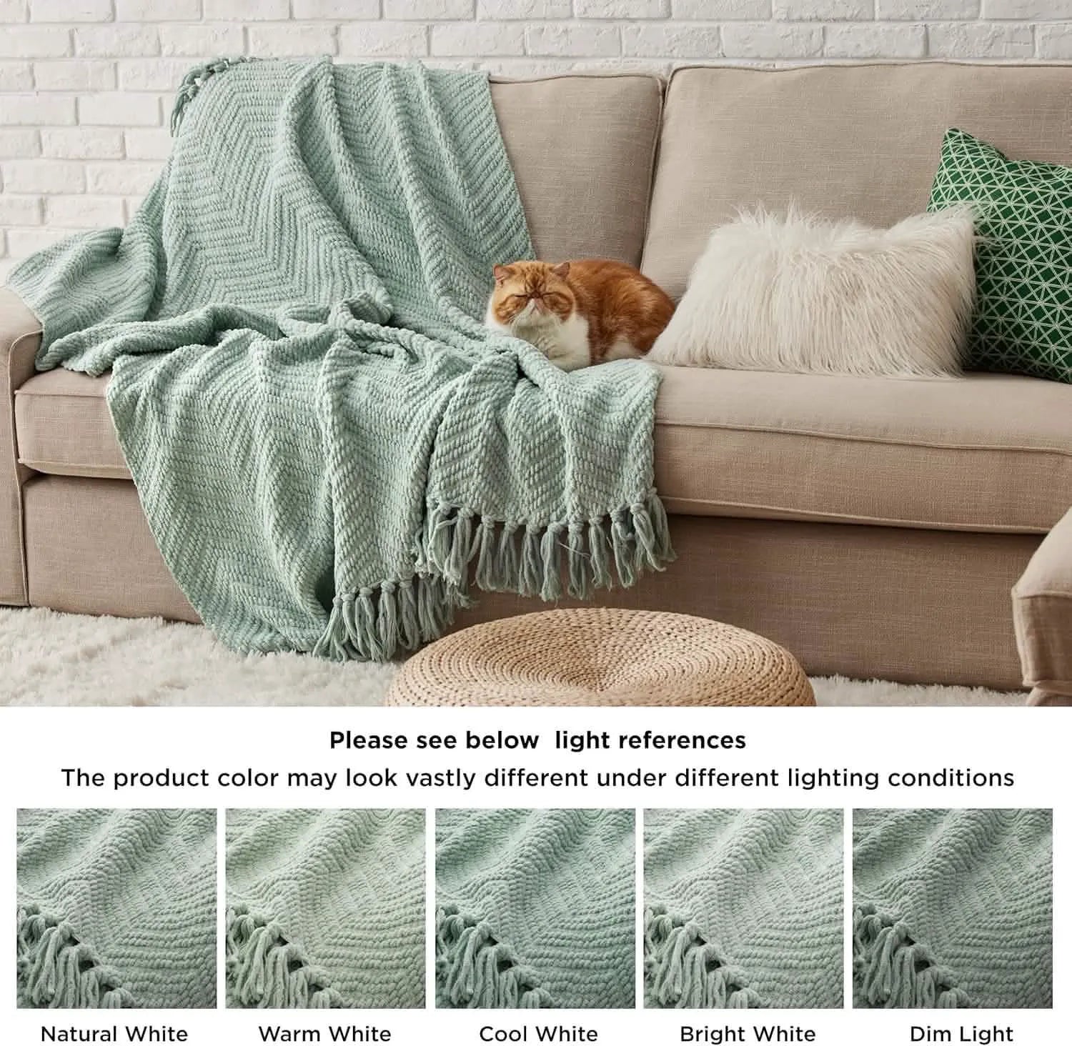 Multi-Purpose Knit Chenille Blanket