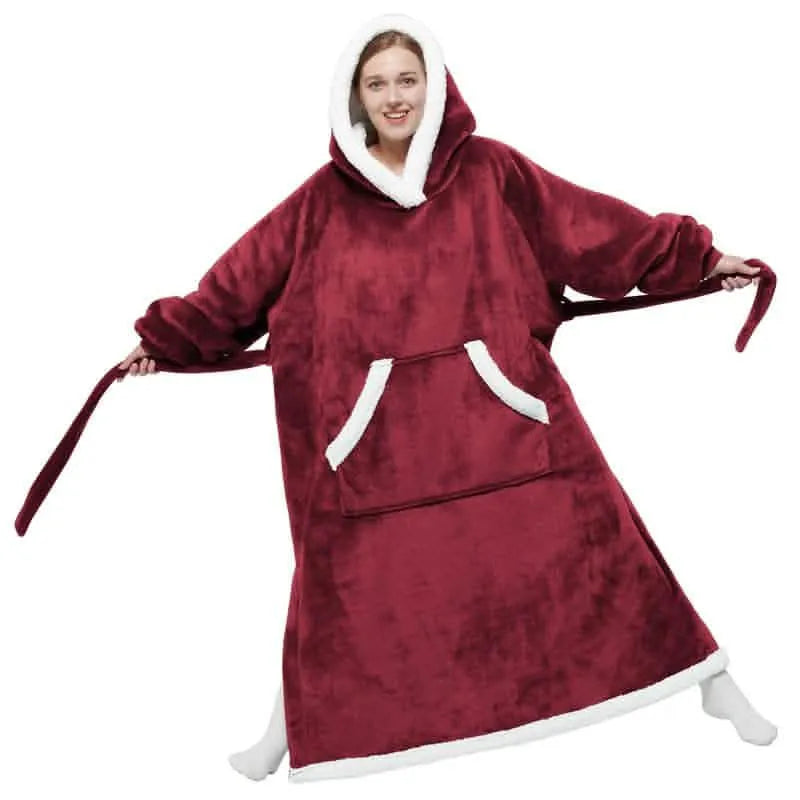 Sherpa Fleece Blanket Hoodie