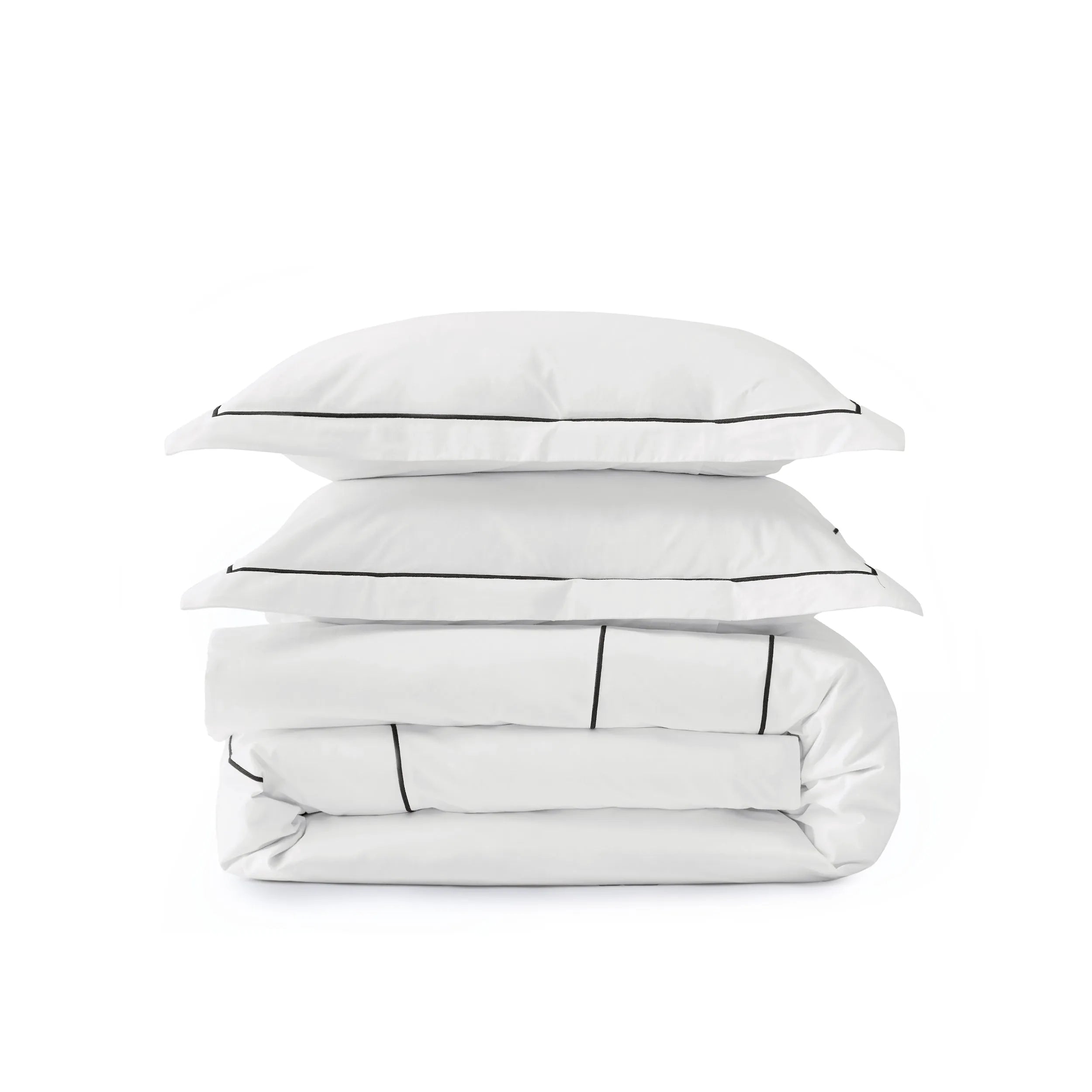 PureWoven™ Cotton Embroidered Hotel Duvet Cover Set