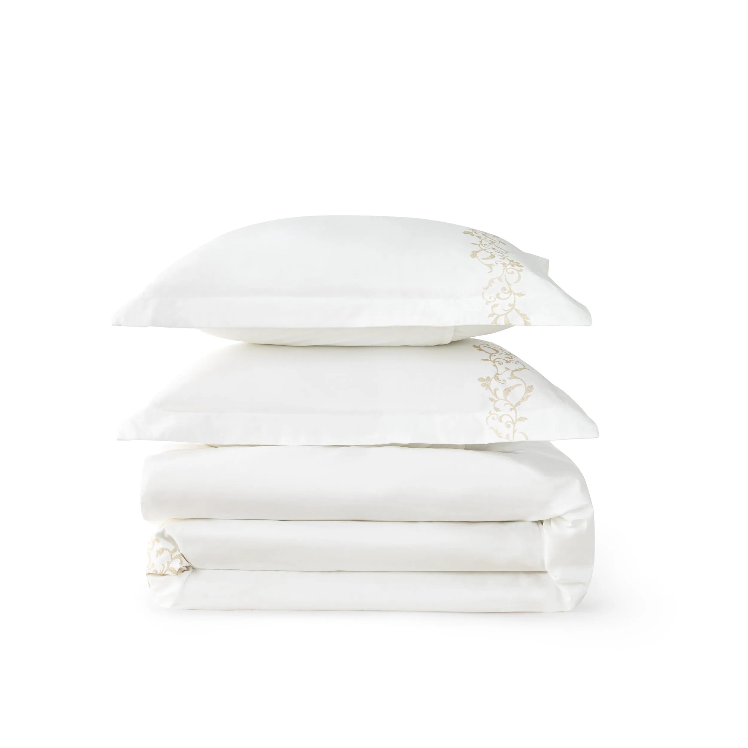 PureWoven™ Cotton Embroidered Hotel Duvet Cover Set
