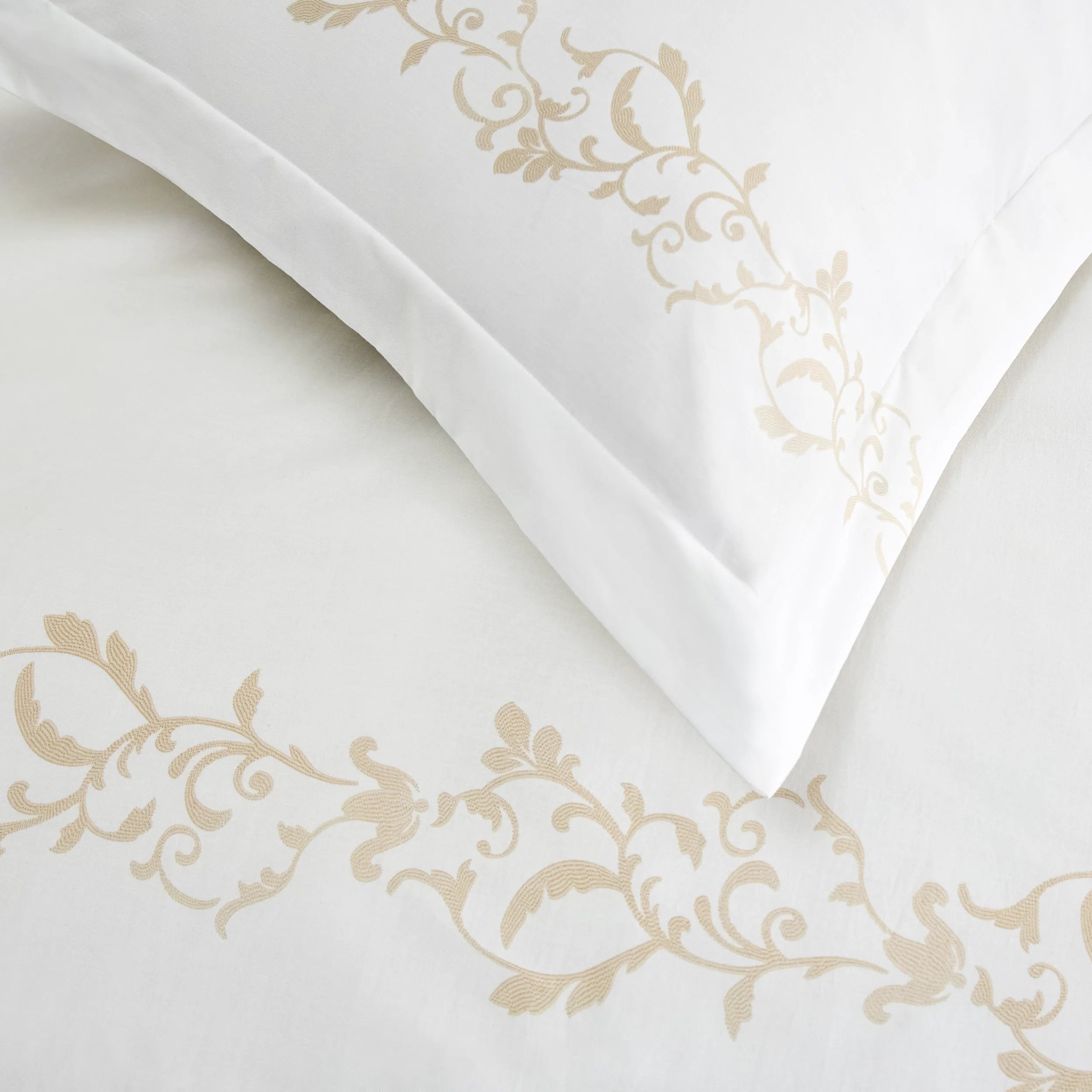 PureWoven™ Cotton Embroidered Hotel Duvet Cover Set