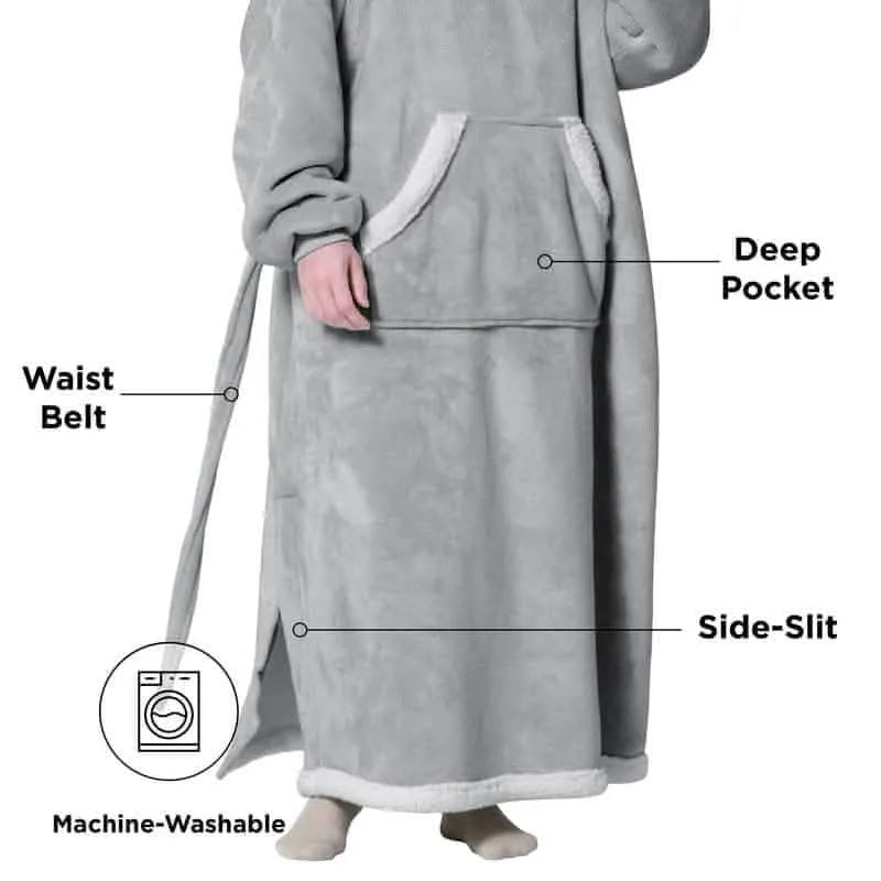Sherpa Fleece Blanket Hoodie