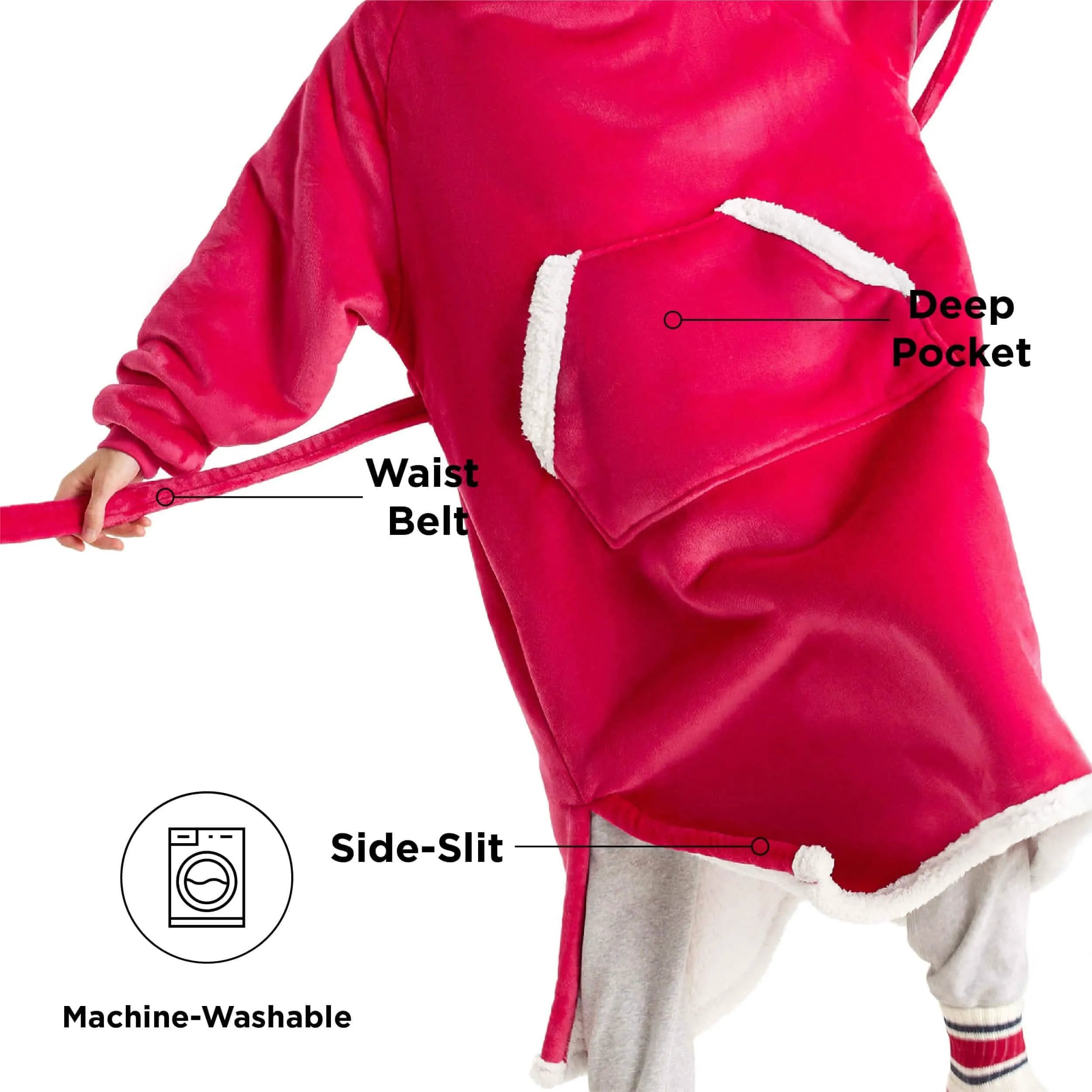 Sherpa Fleece Blanket Hoodie