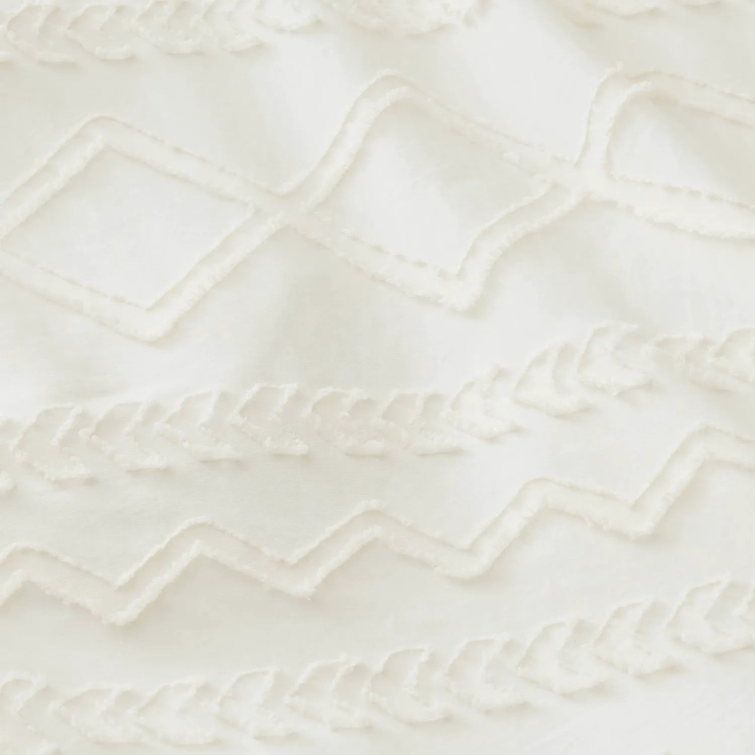 Boho Tufted Embroidery Duvet Cover Set