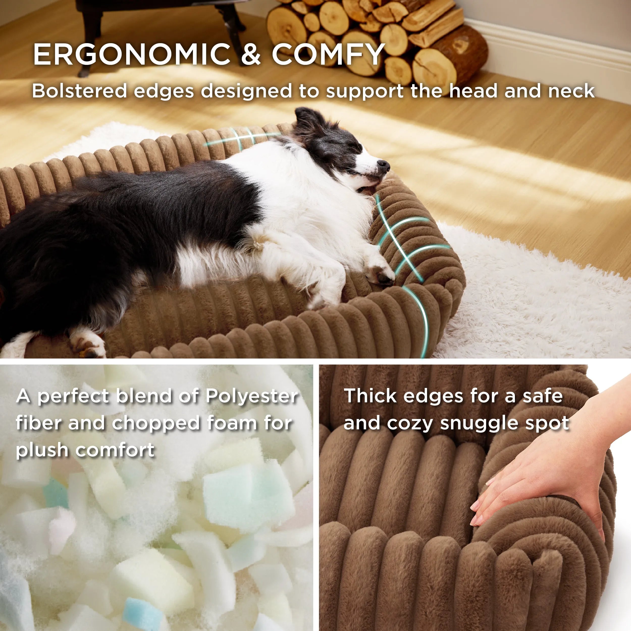 ComfyFleece™ Rectangular Dog Bed