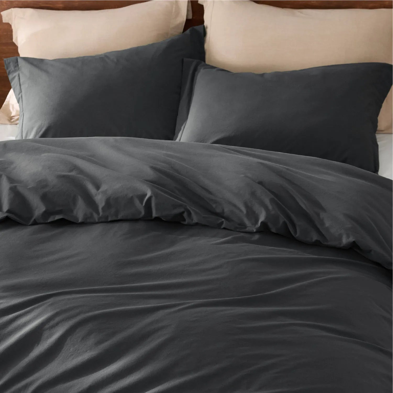 PureWoven™ Washed Cotton Duvet Cover Set
