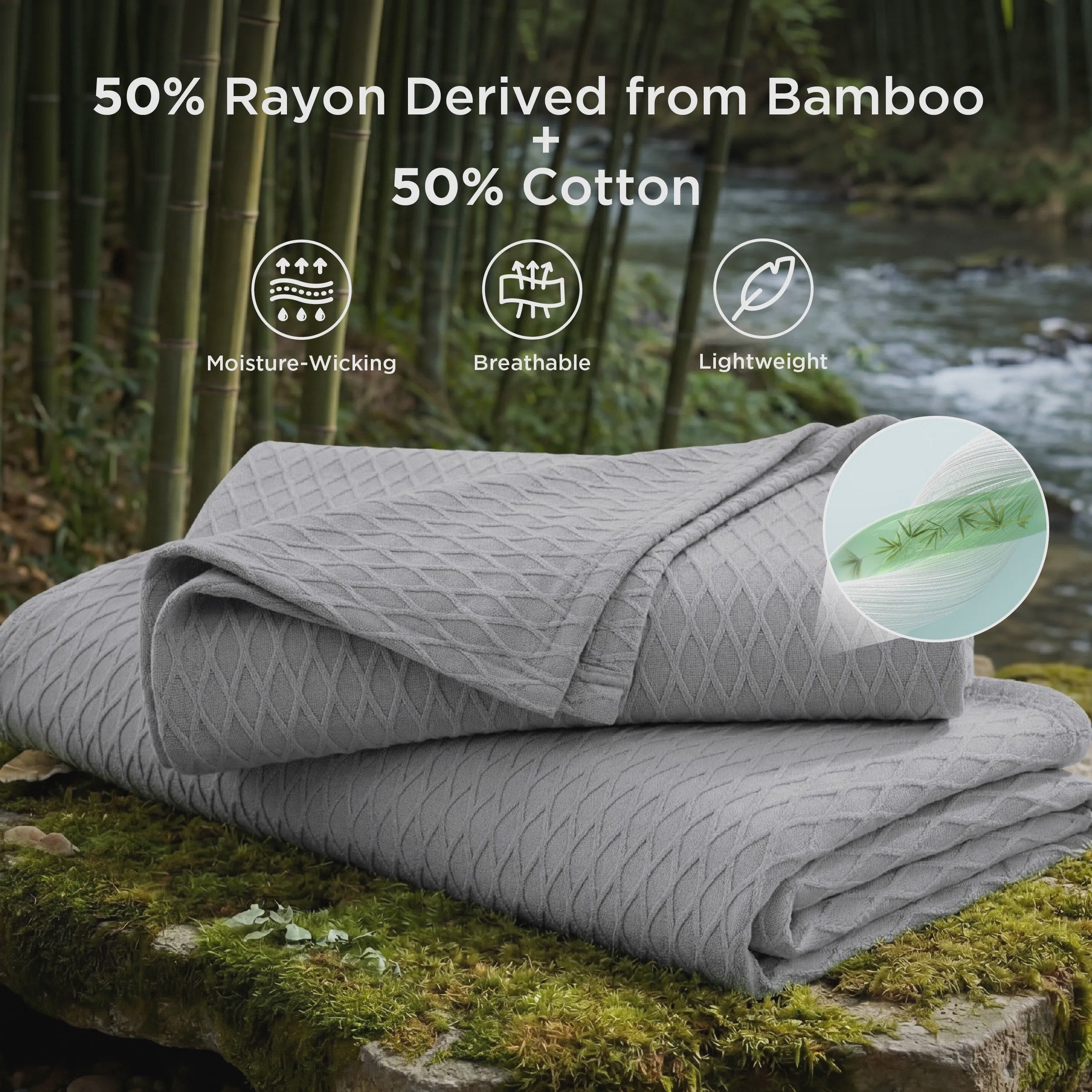 Diamond Textured Cooling Blanket