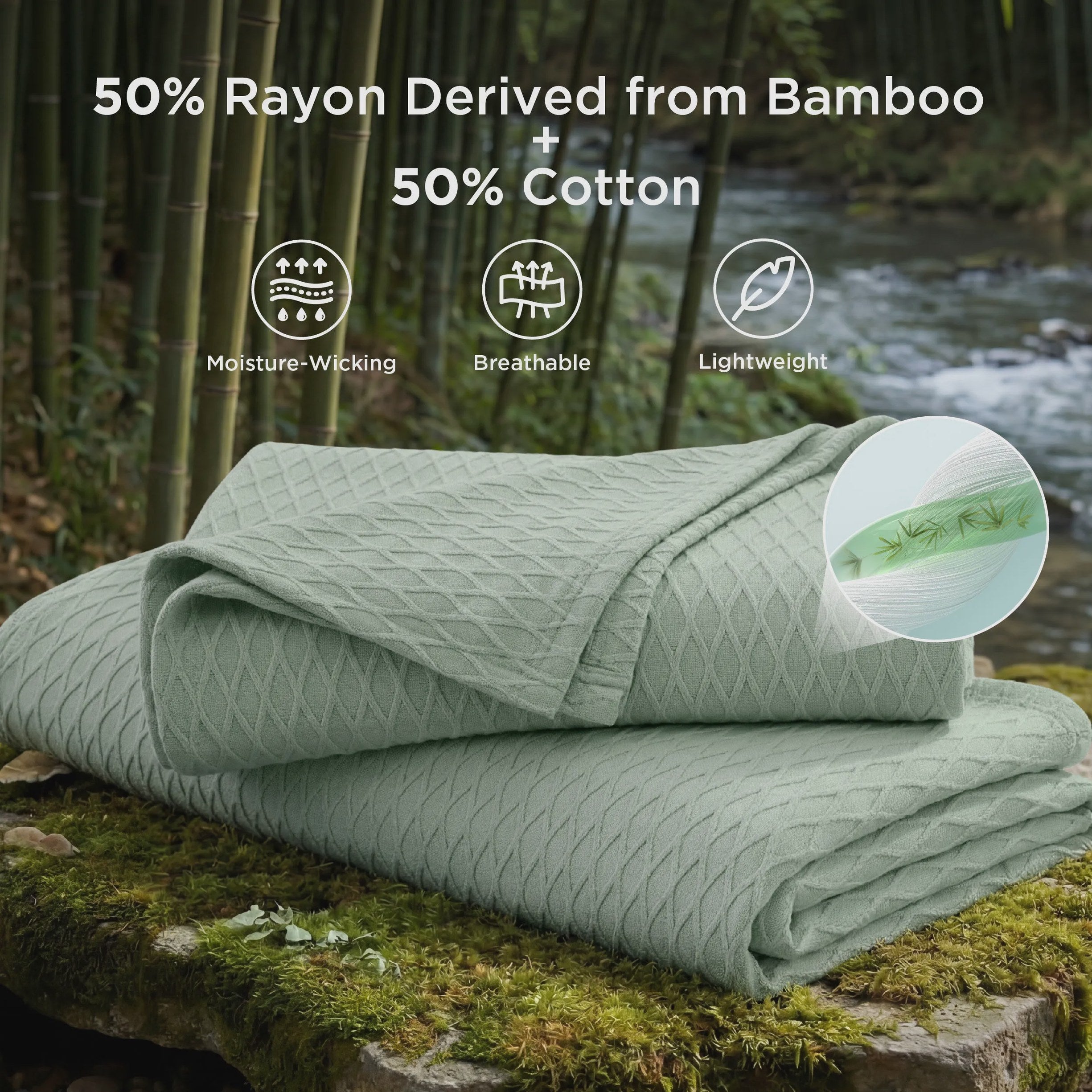 Diamond Textured Cooling Blanket
