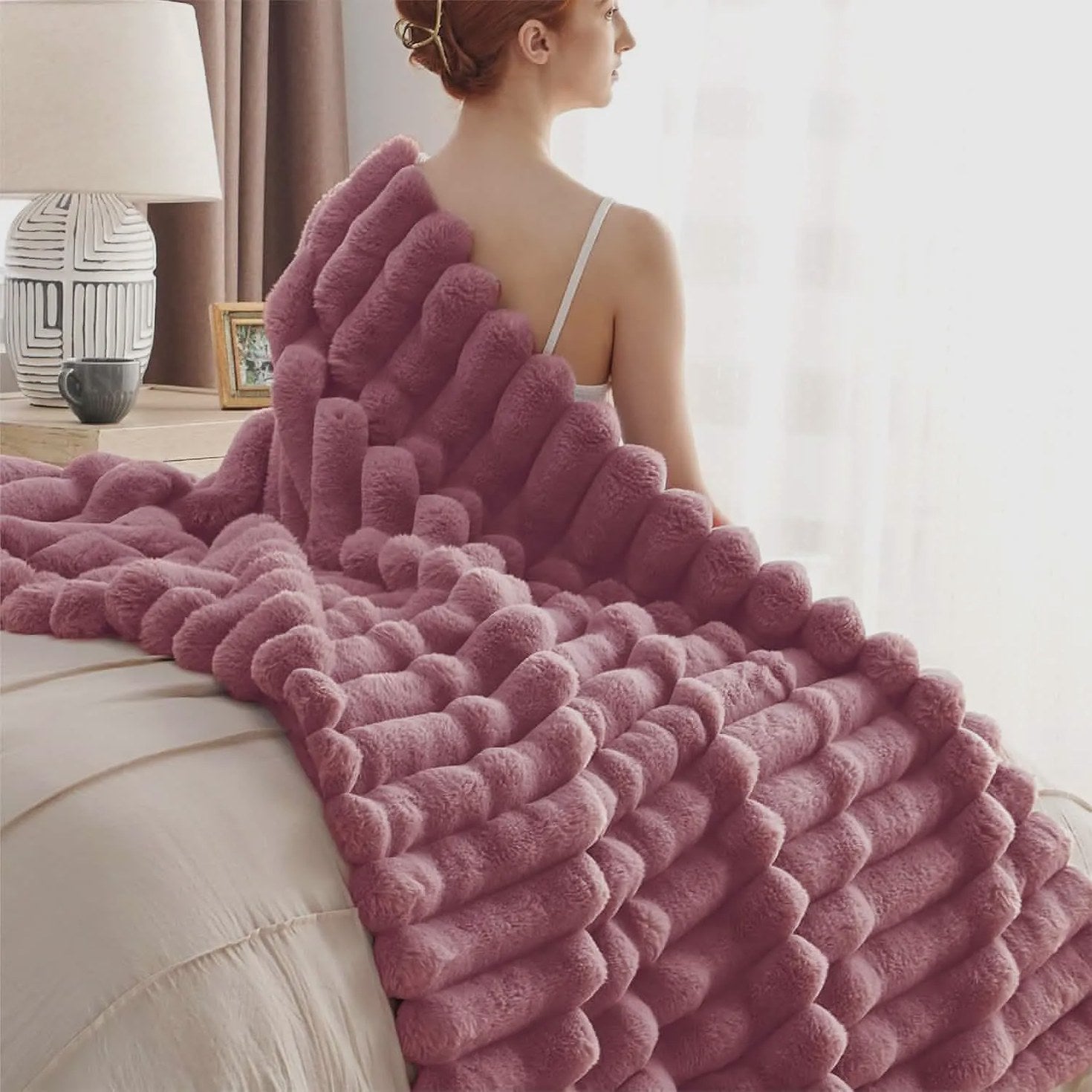 Plush Stripe Blanket