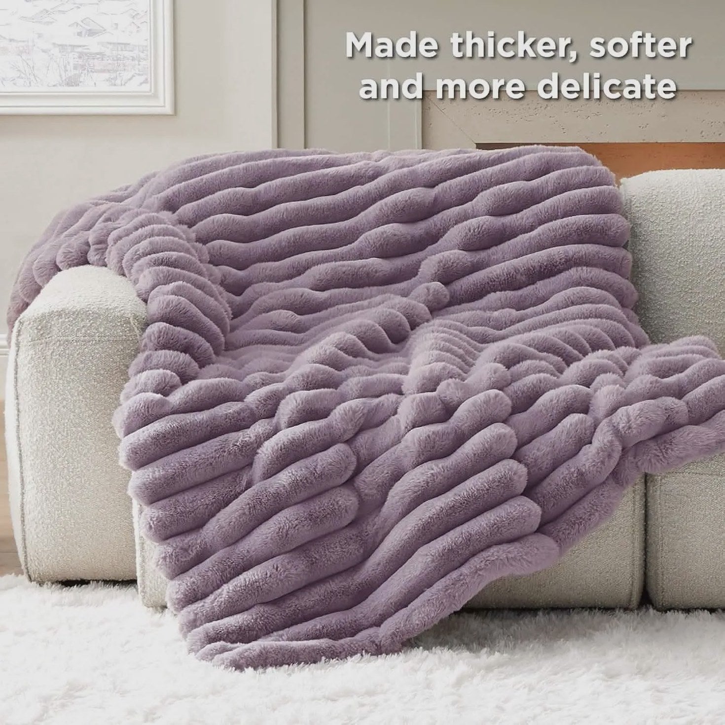 Plush Stripe Blanket