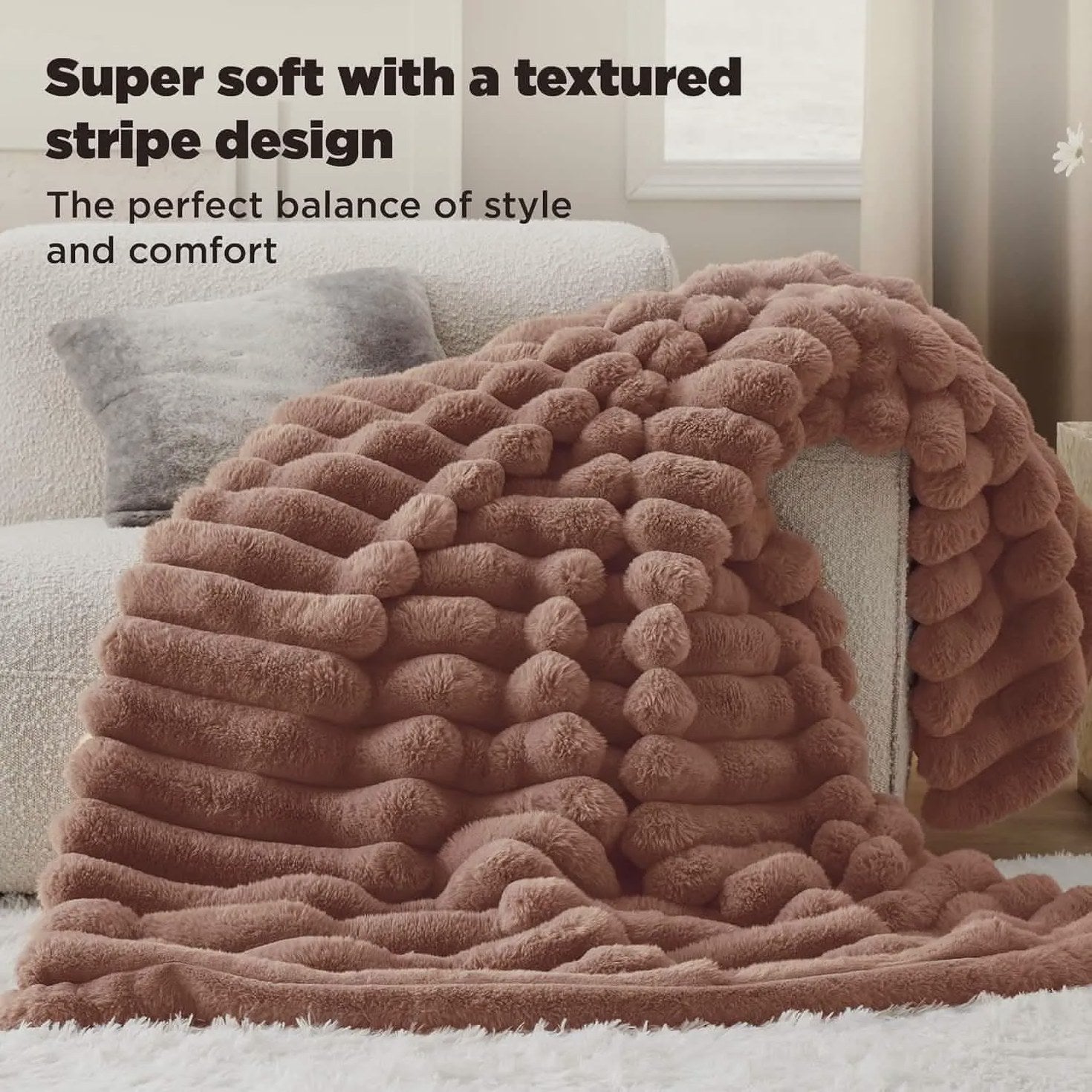 Plush Stripe Blanket