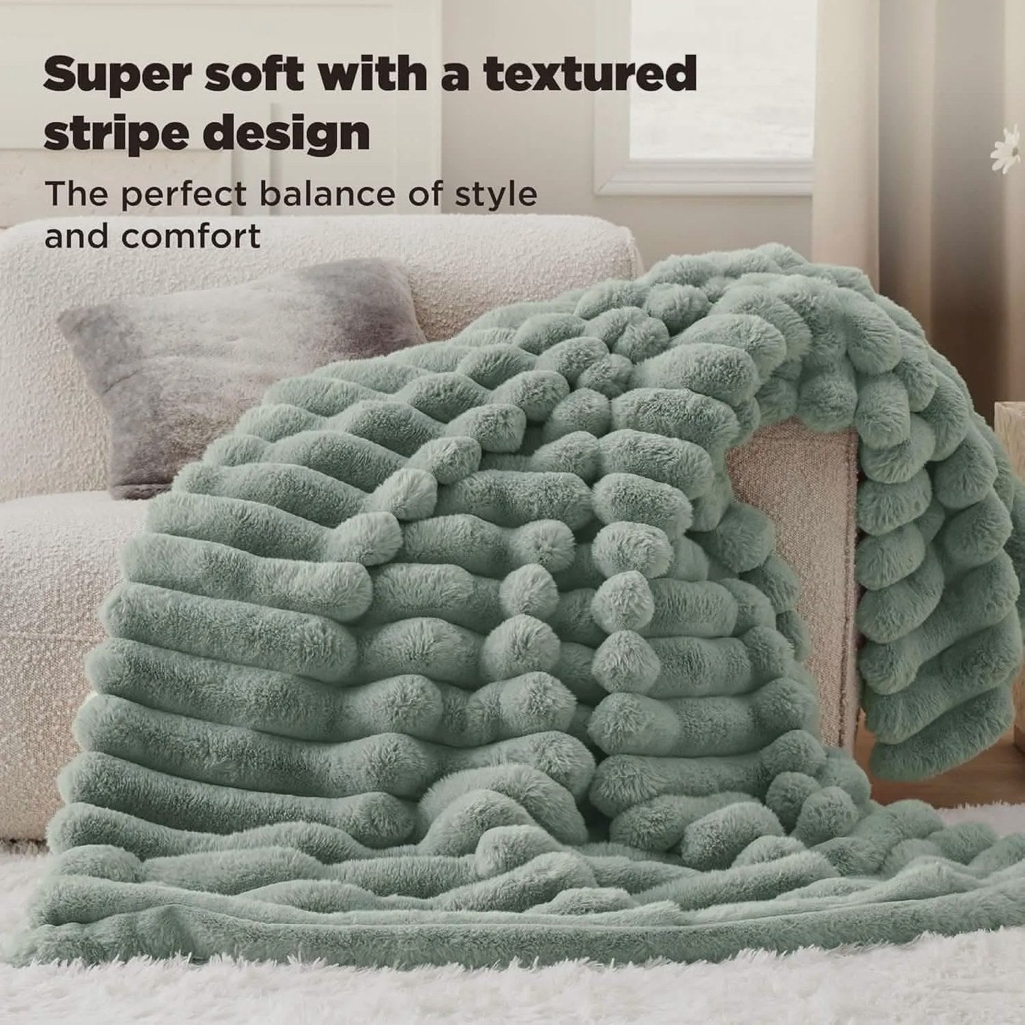 Plush Stripe Blanket