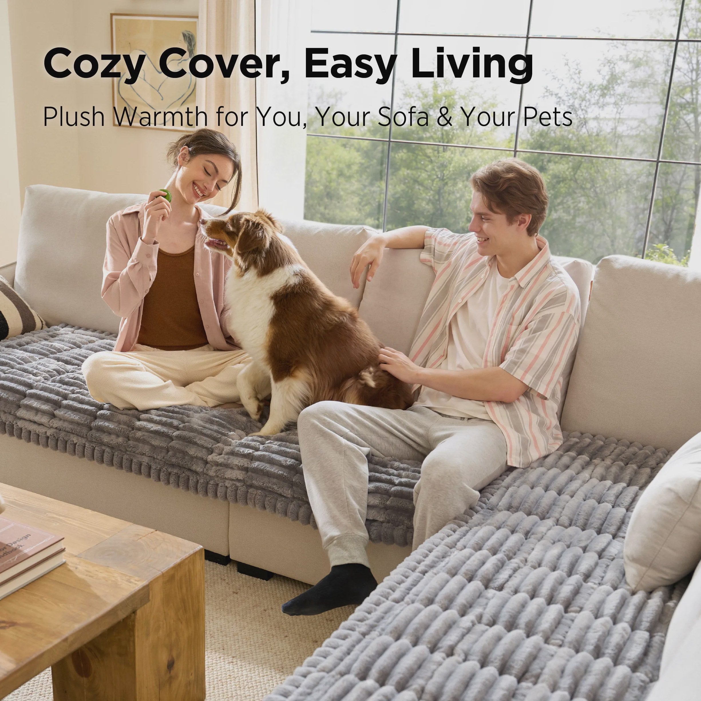 ComfyFleece™ Pet Sofa Cover
