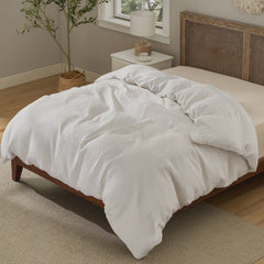 Modern Waffle Weave Duvet Cover
