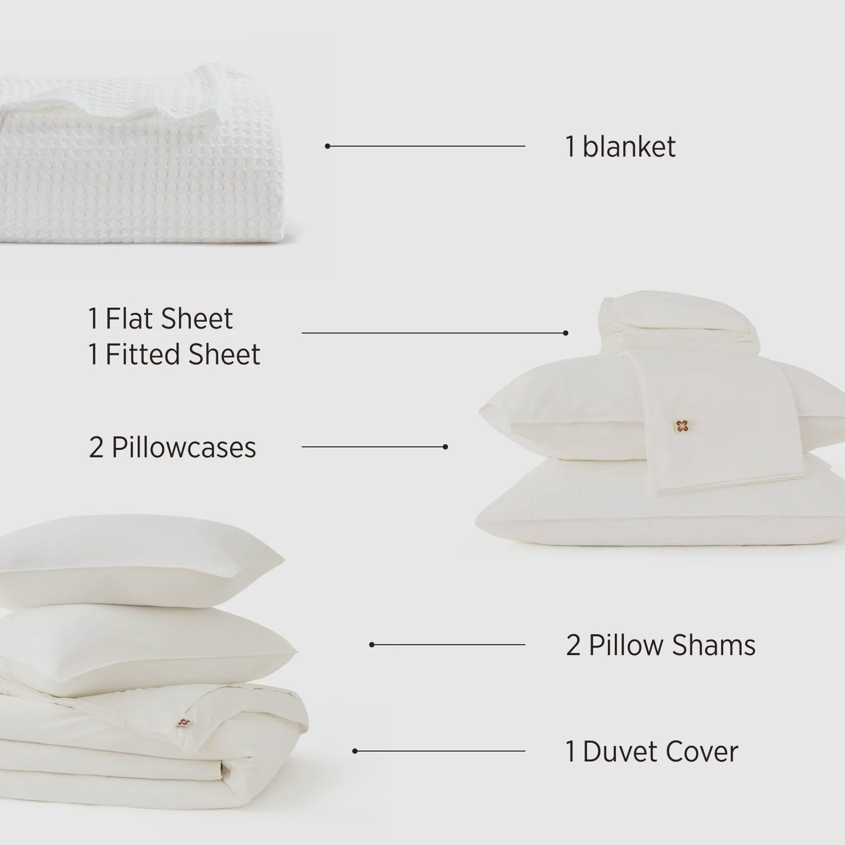 Organic Cotton Waffle Serenity Bundle