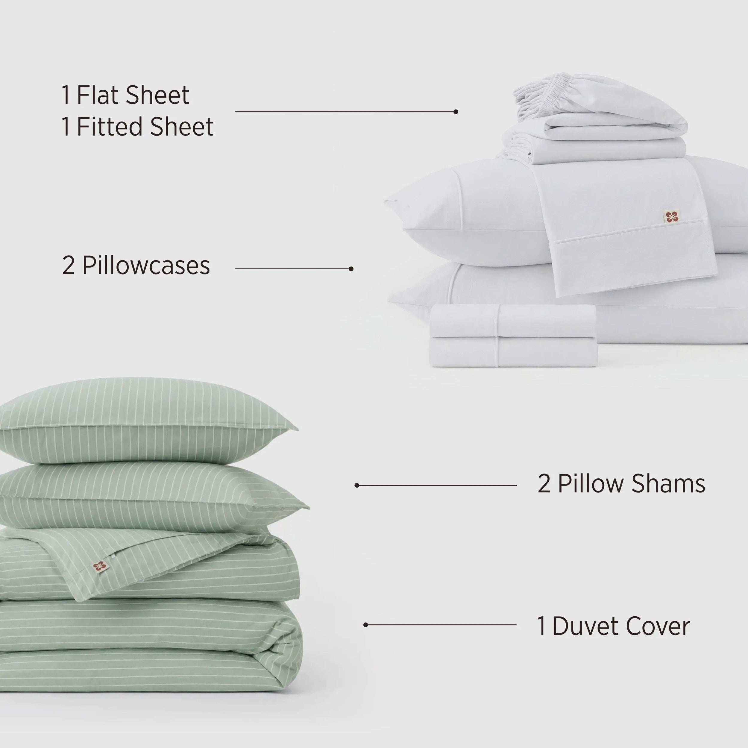 Natural Weekend Washed Cotton Stripe Bundle