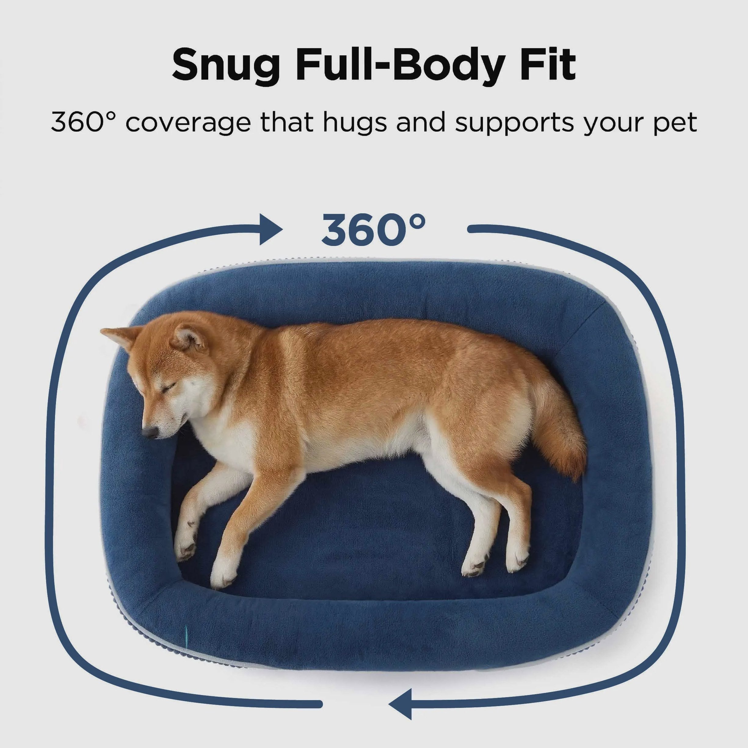 Oval Bolster Dog Bed