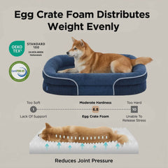 Oval Bolster Dog Bed