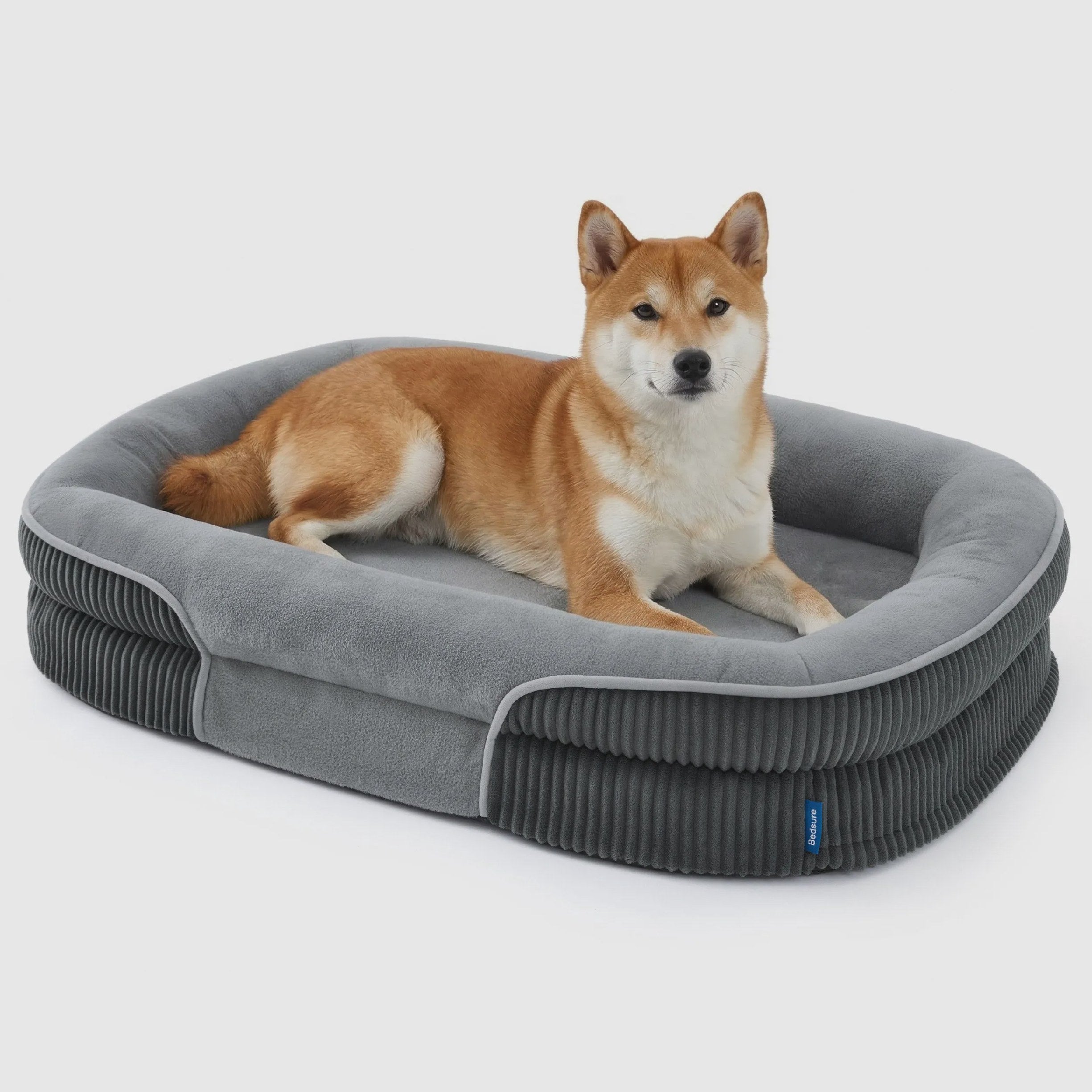 Oval Bolster Dog Bed