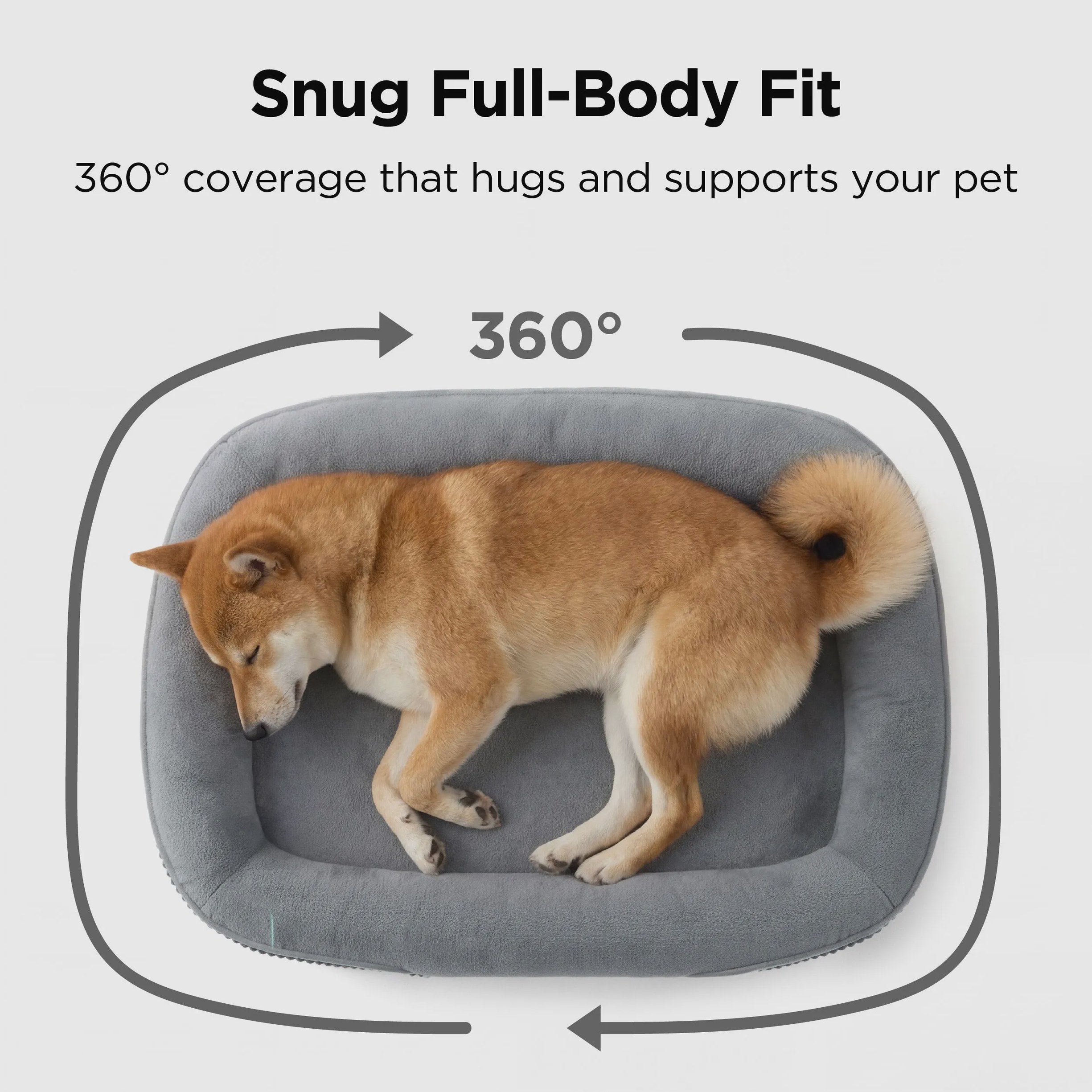 Oval Bolster Dog Bed