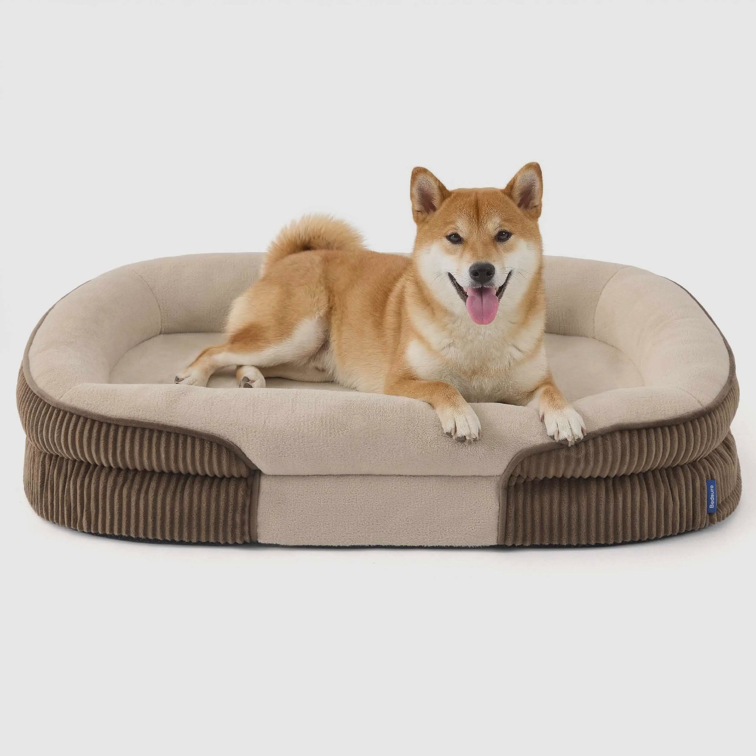 Oval Bolster Dog Bed