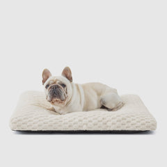 Plush Bubble Fleece Dog Bed