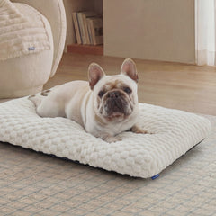 Plush Bubble Fleece Dog Bed