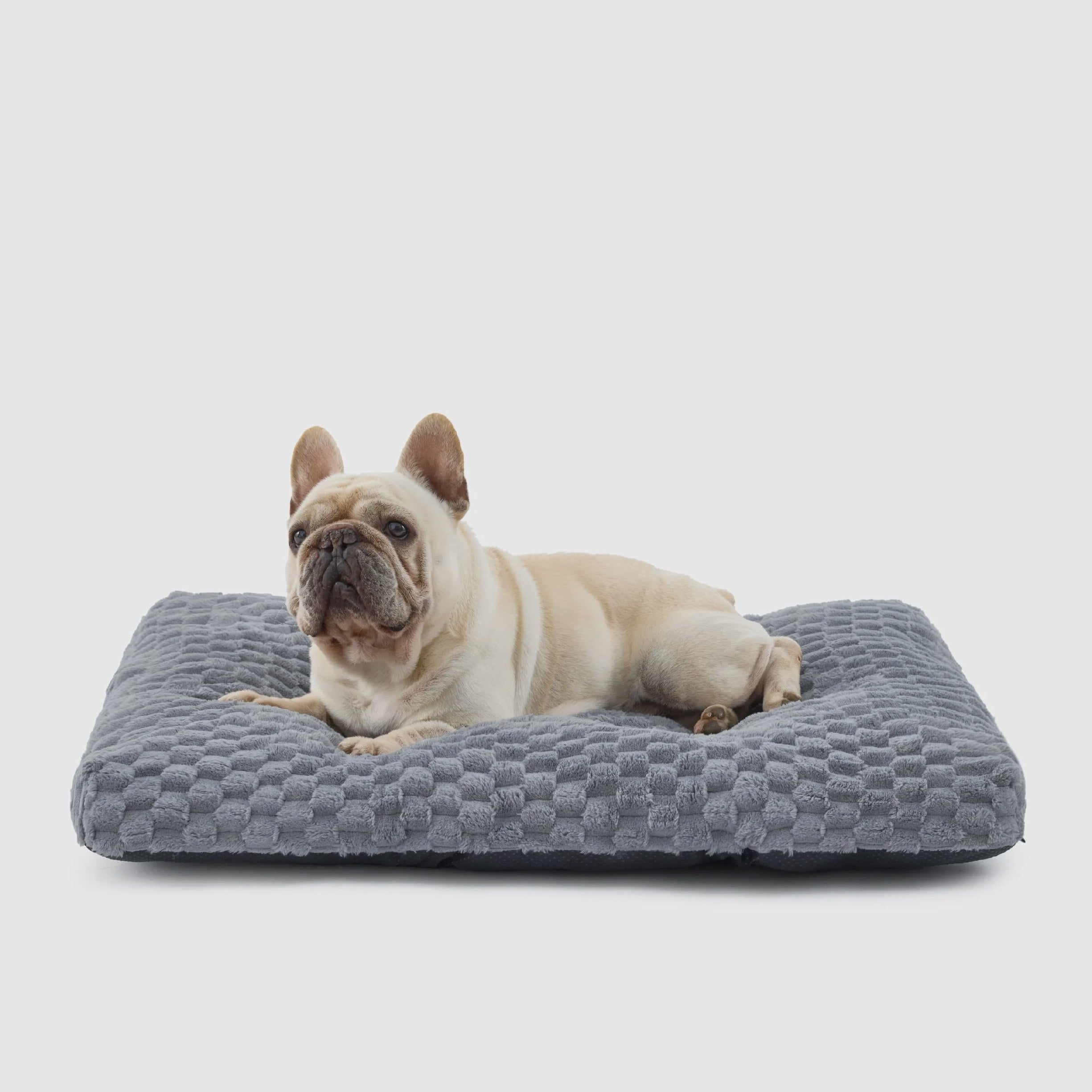 Plush Bubble Fleece Dog Bed