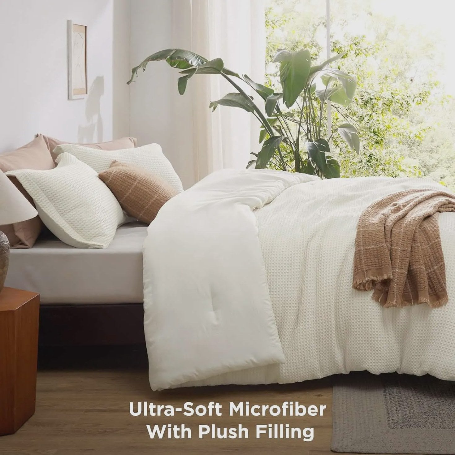 Classic Waffle Weave Comforter Set