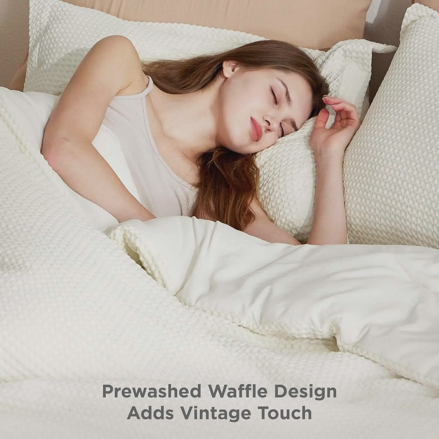Classic Waffle Weave Comforter Set