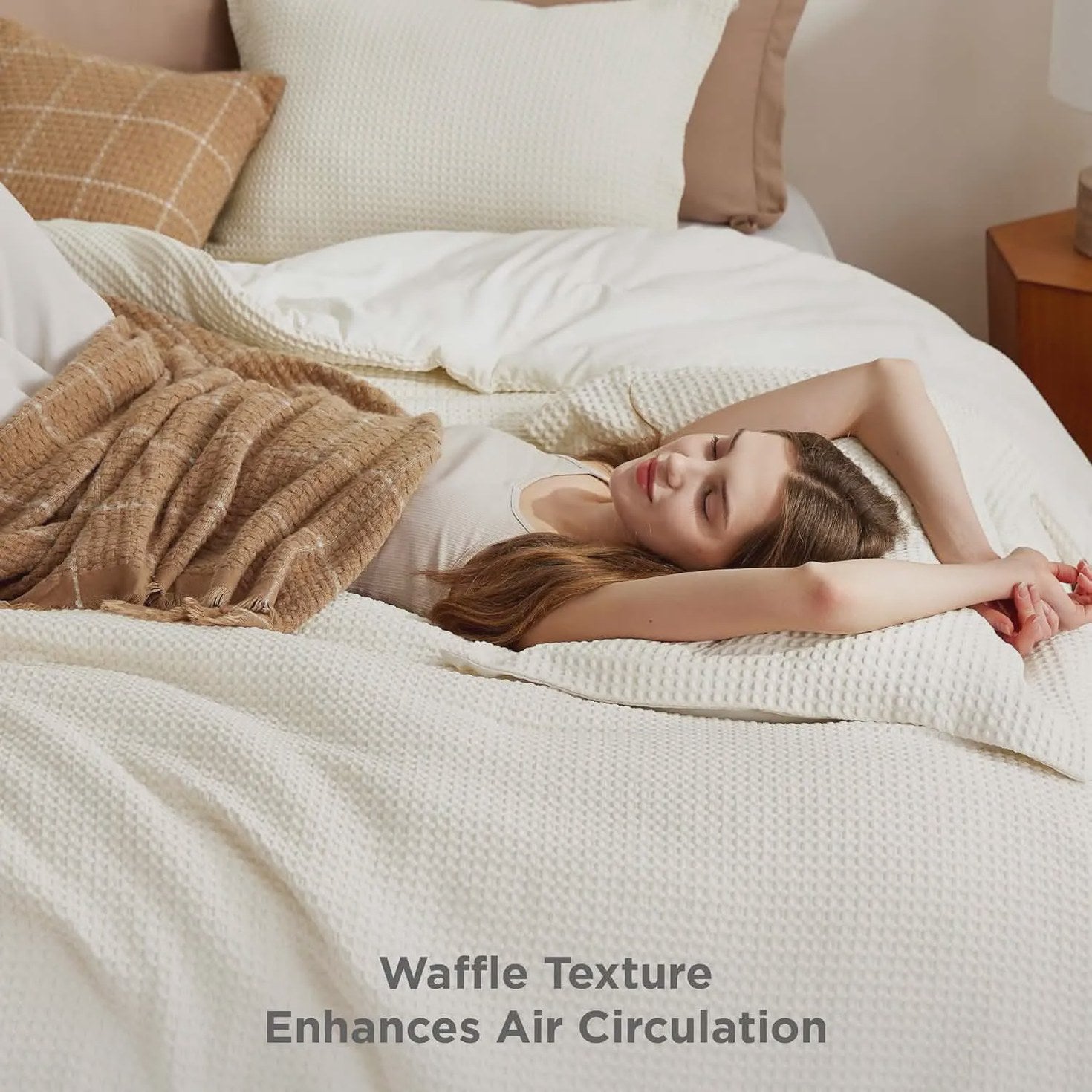 Classic Waffle Weave Comforter Set