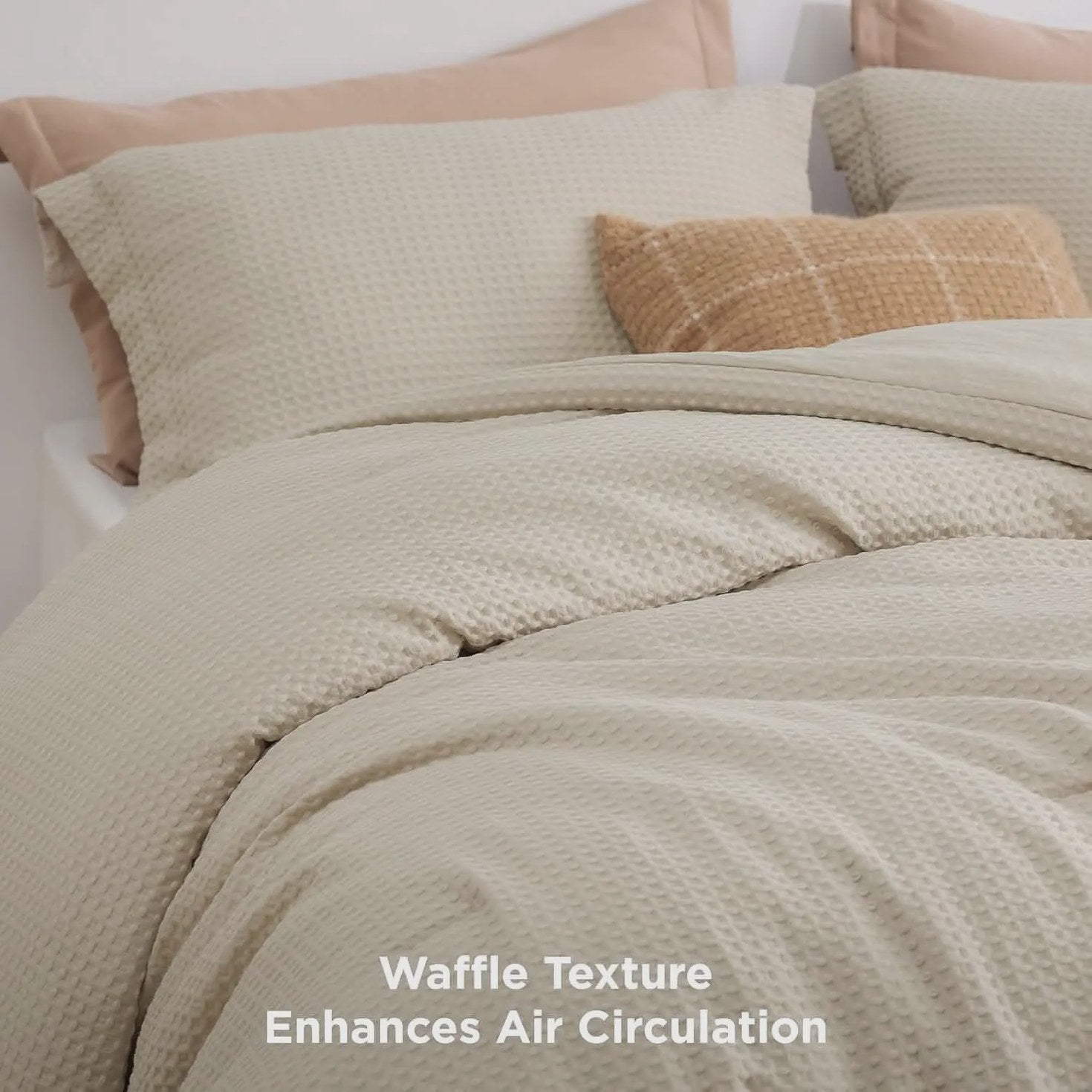 Classic Waffle Weave Comforter Set